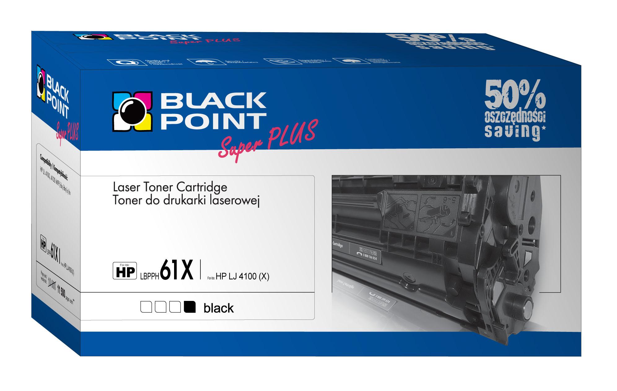 CMYK - Black Point toner LBPPH61X zastępuje HP C8061X, 11500 stron