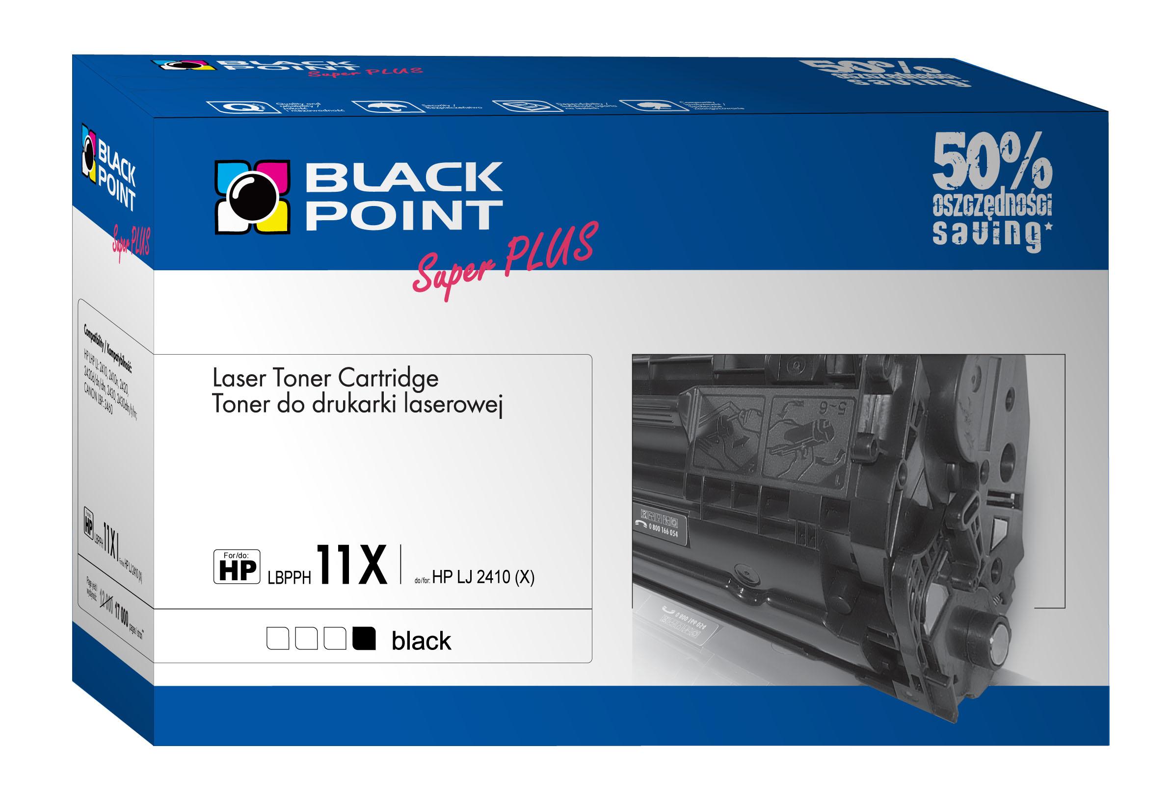 CMYK - Black Point toner LBPPH11X zastępuje HP Q6511X / CRG-710H, 17000 stron