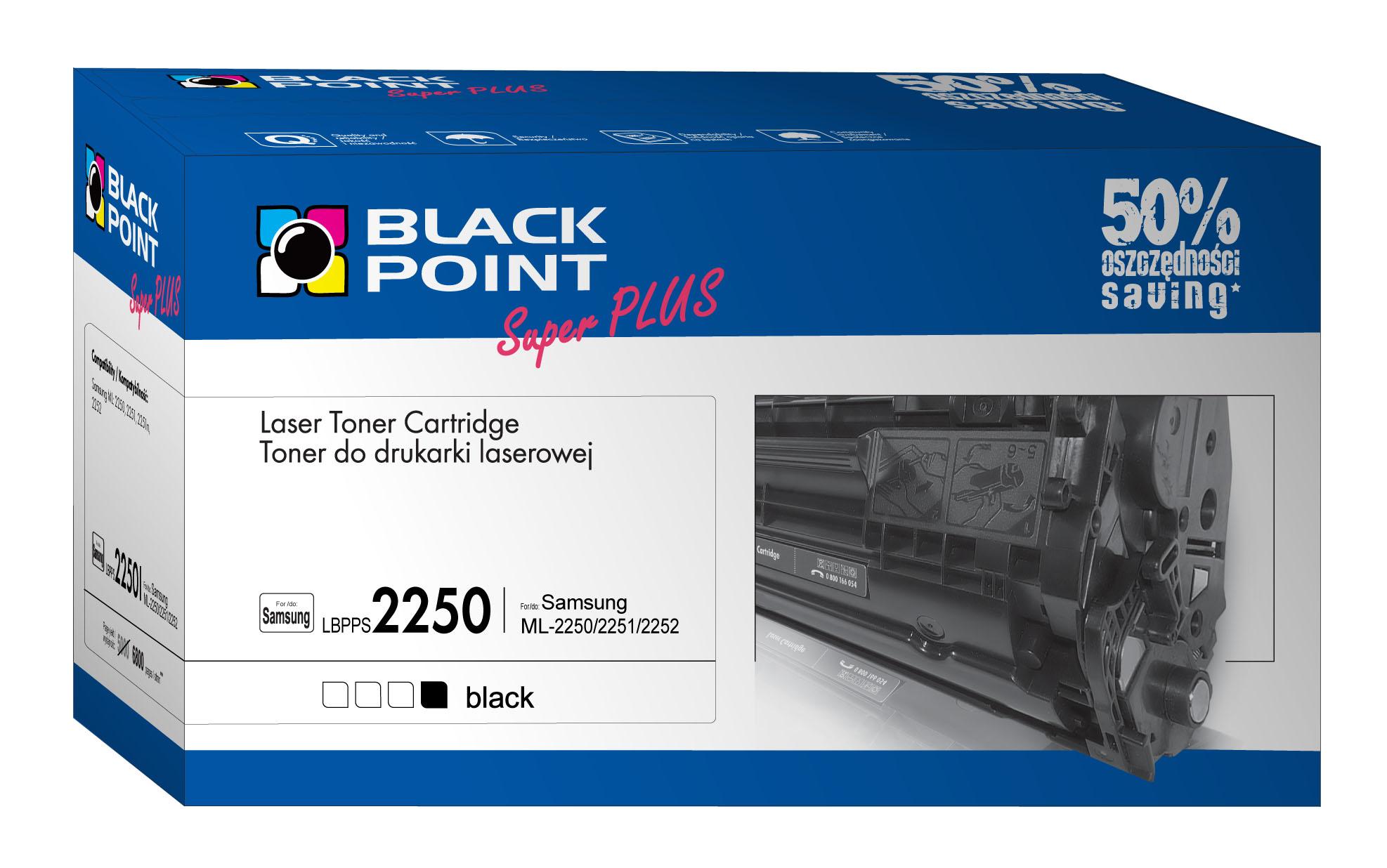 CMYK - Black Point toner LBPPS2250 zastępuje Samsung ML-2250D5, 6800 stron