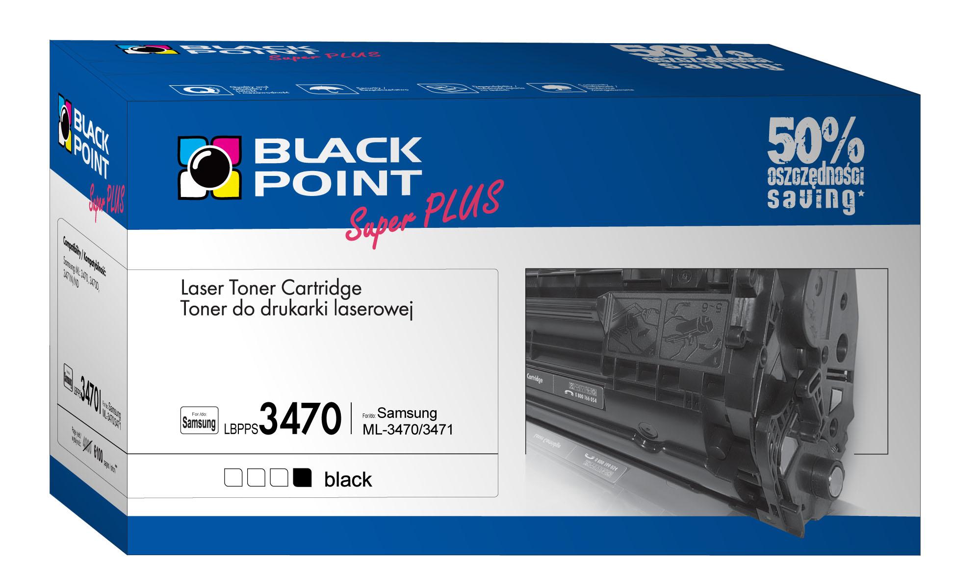 CMYK - Black Point toner LBPPS3470 zastępuje Samsung ML-D3470A, 6100 stron