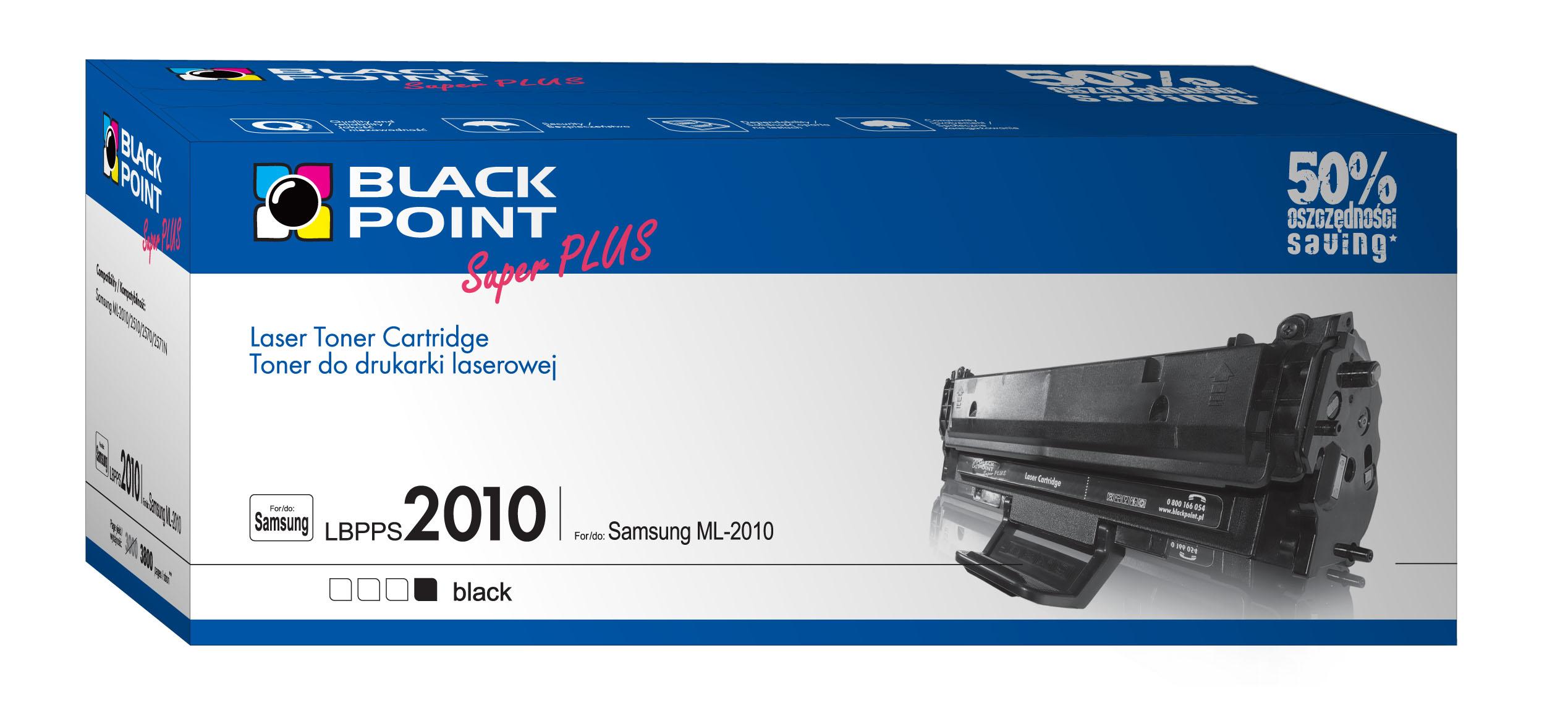 CMYK - Black Point toner LBPPS2010 zastępuje Samsung ML-2010D3, 3800 stron