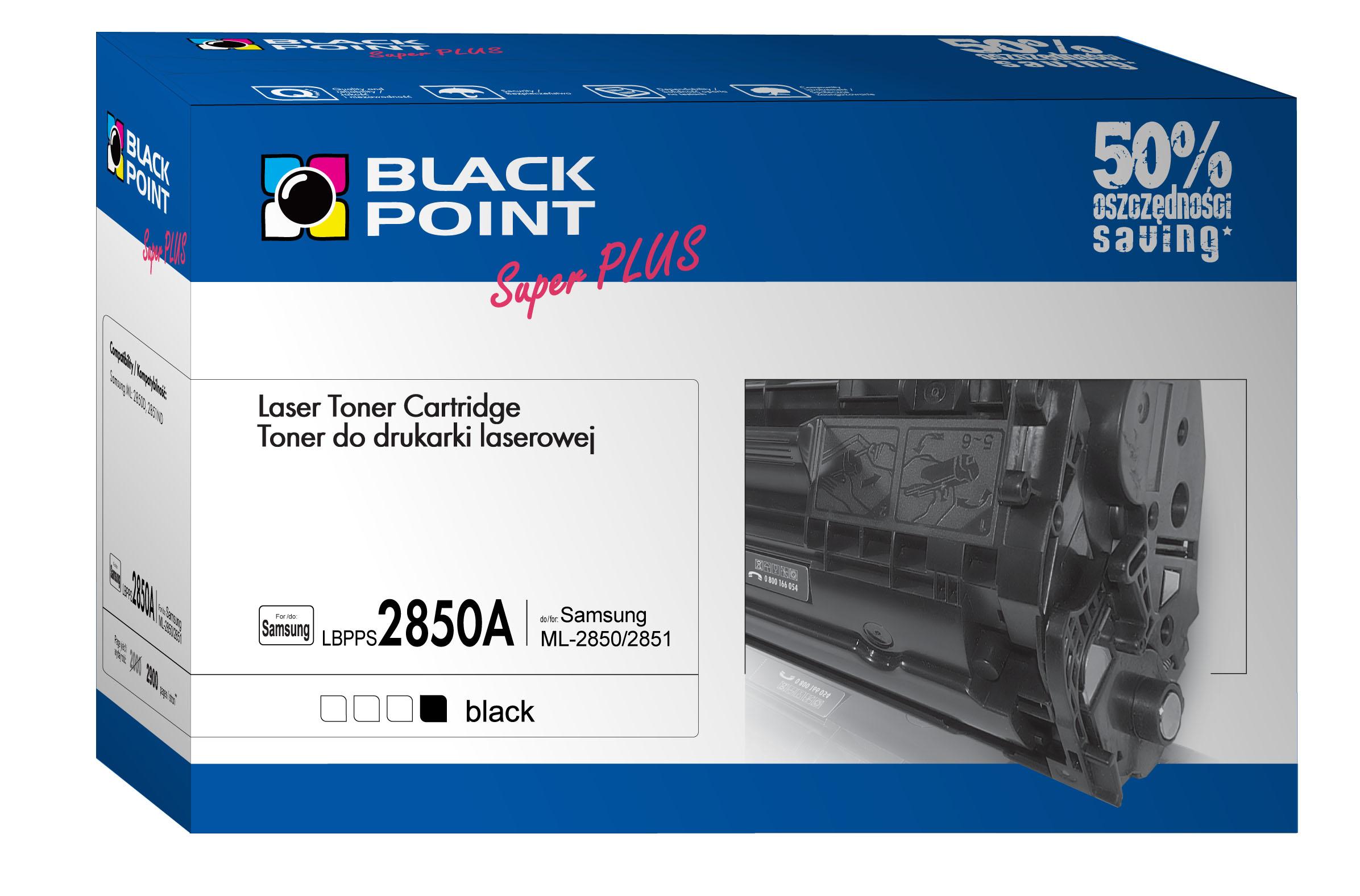 CMYK - Black Point toner LBPPS2850A zastępuje Samsung ML-D2850A, 2900 stron