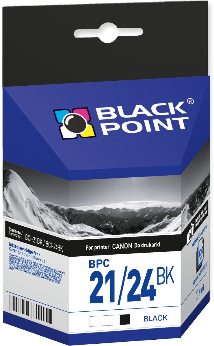 CMYK - Black Point tusz BPC21/24BK zastępuje Canon BCI-21BK / BCI-24BK, czarny