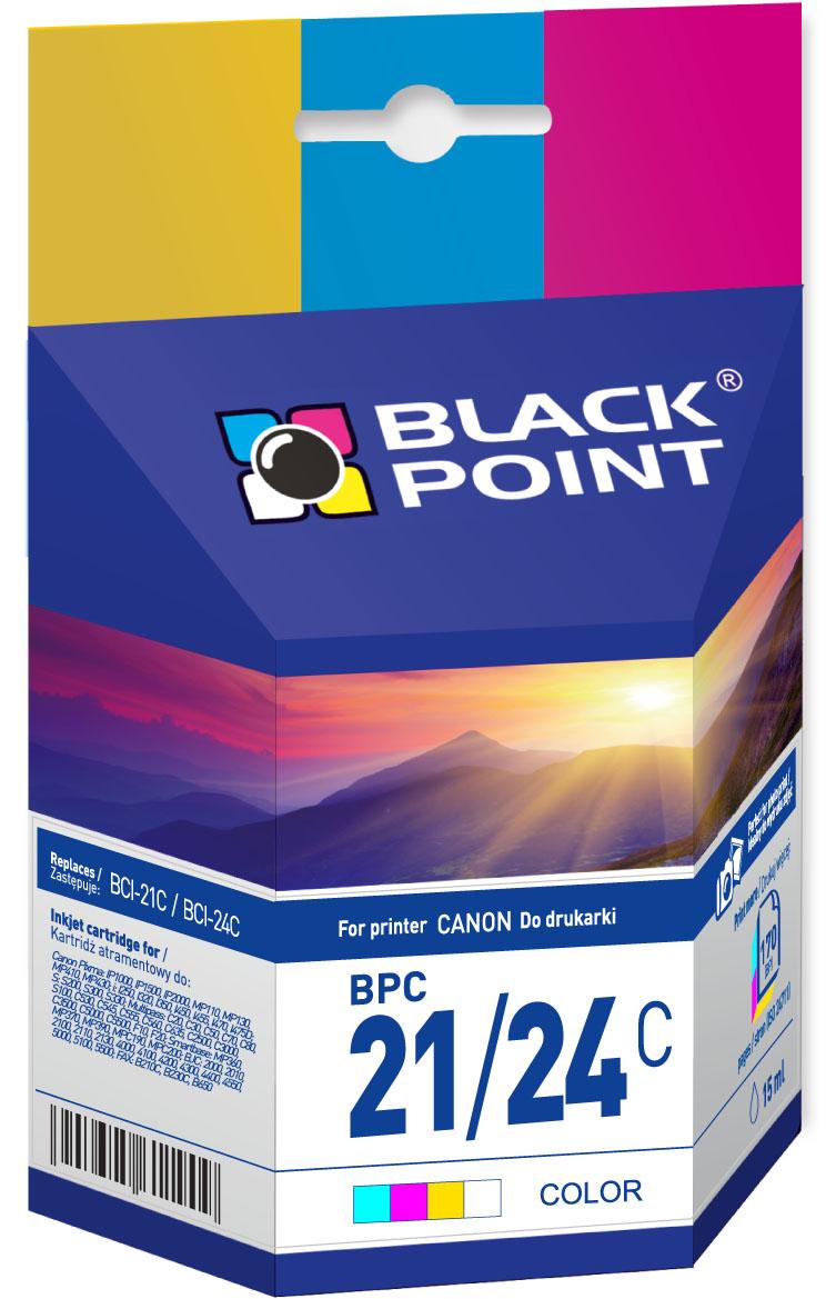CMYK - Black Point tusz BPC21/24C zastępuje Canon BCI-21C / BCI-24C, trójkolorowy