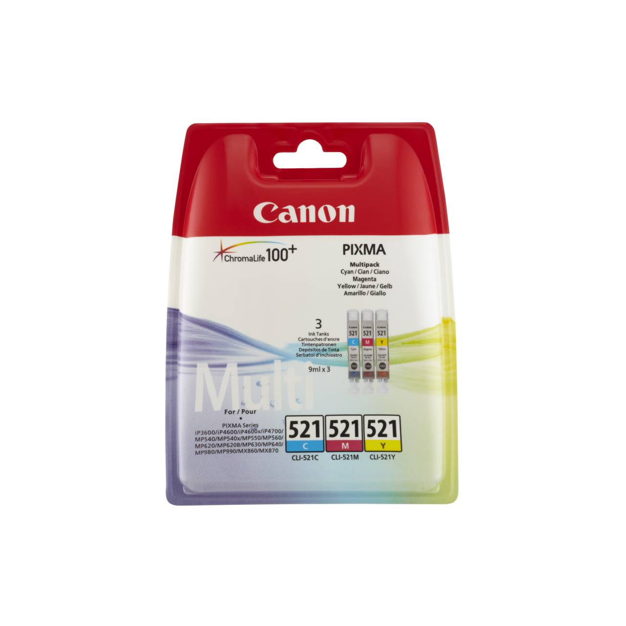 CMYK - Canon CLI521CMY - 2934B010