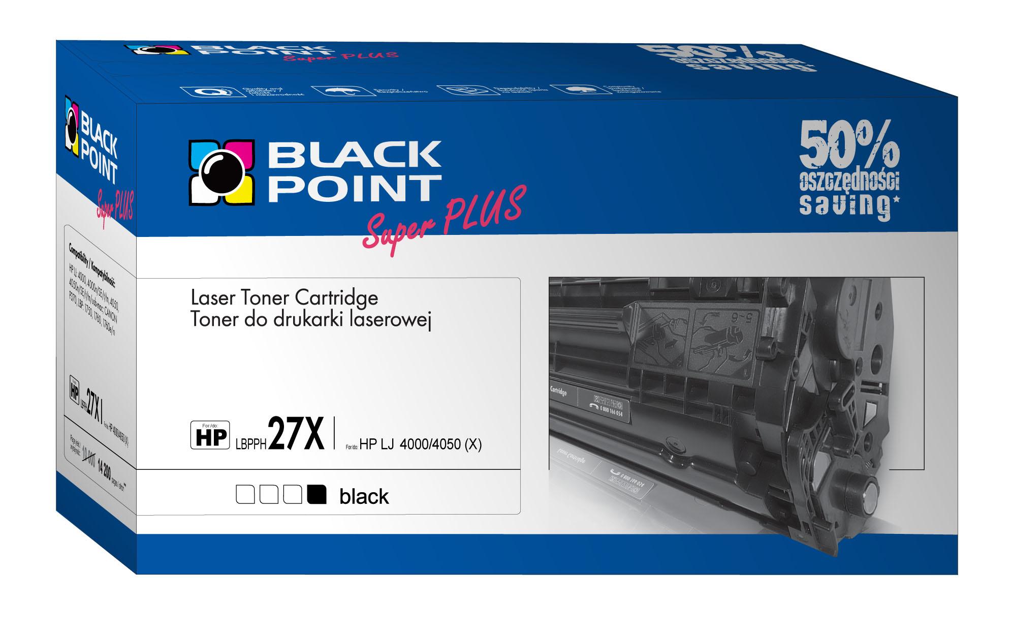 CMYK - Black Point toner LBPPH27X zastępuje HP C4127X, 14200 stron