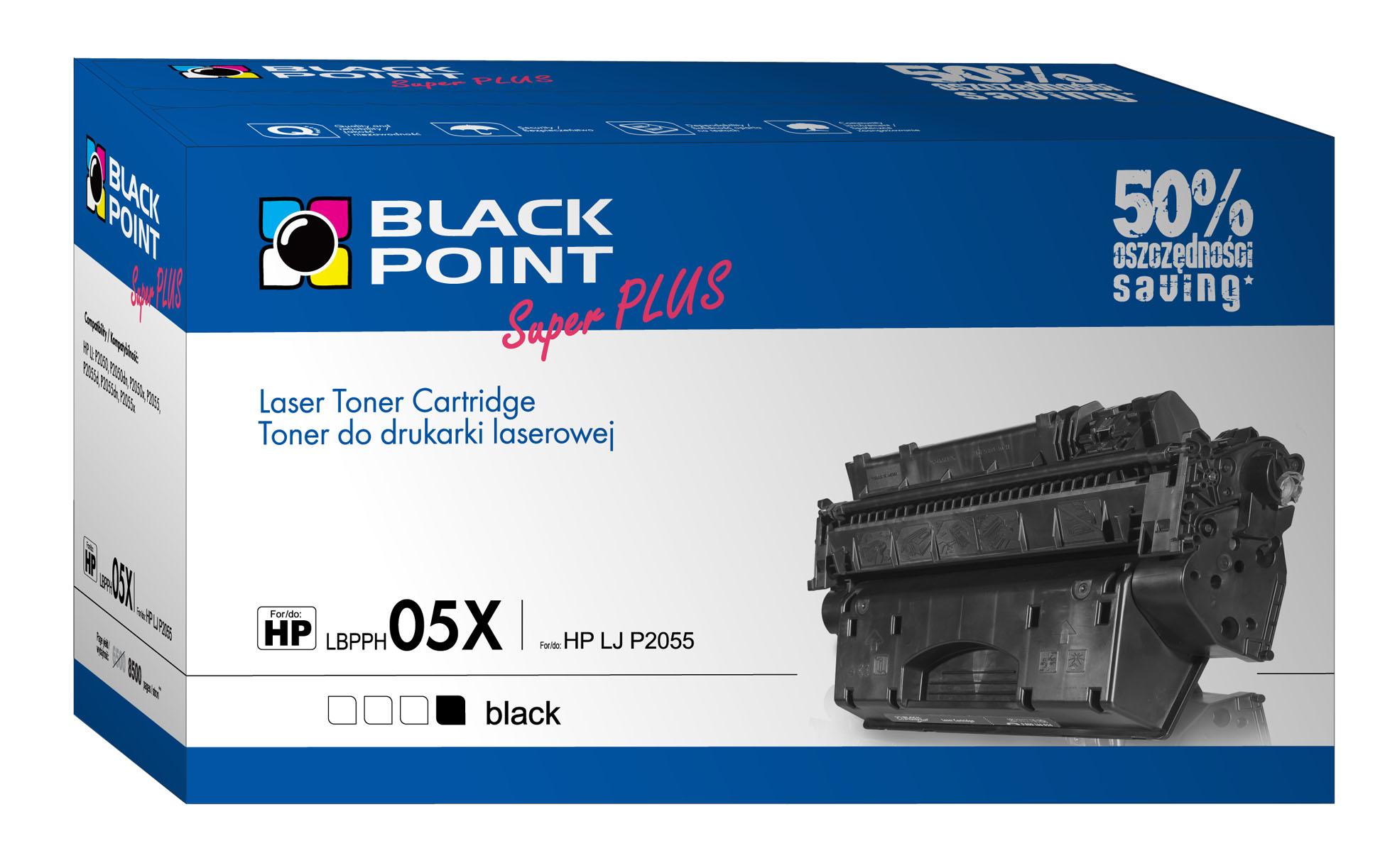 CMYK - Black Point toner LBPPH05X zastępuje HP CE505X / CRG-719H, 8500 stron
