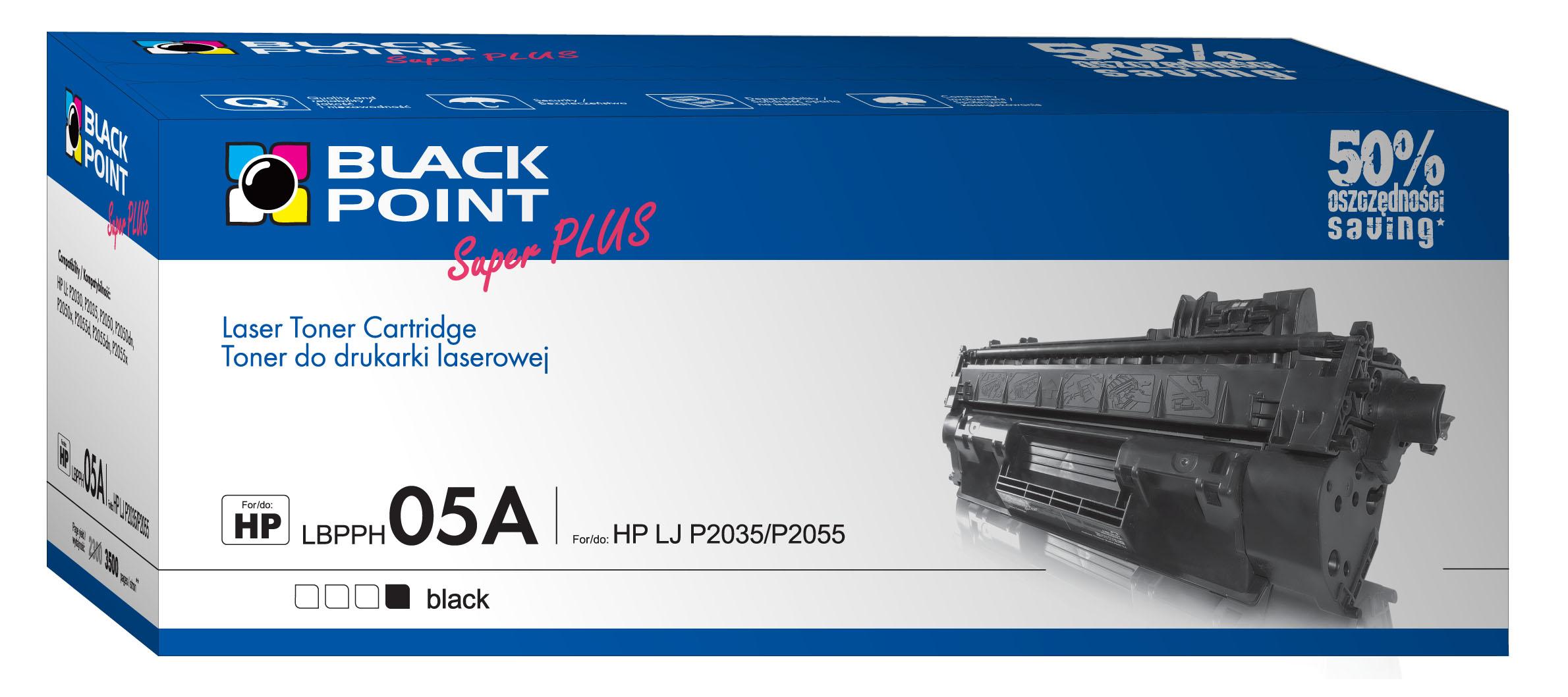 CMYK - Black Point toner LBPPH05A zastpuje HP CE505A / CRG-719, 4000 stron