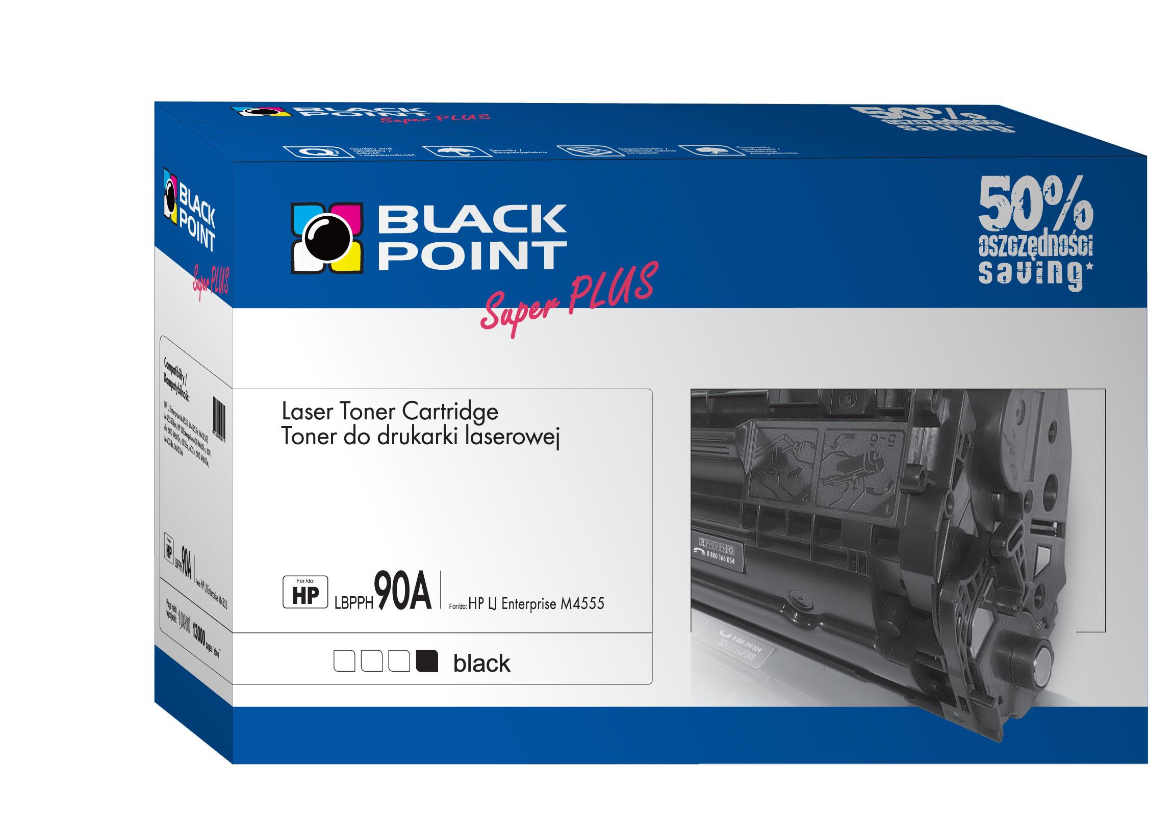 CMYK - Black Point toner LBPPH90A zastępuje HP CE390A, 13000 stron
