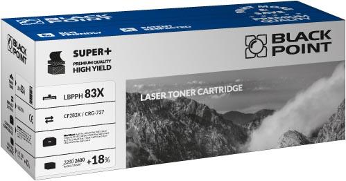 CMYK - Black Point toner LBPPH83X zastpuje HP CF283X / CRG-737, 2600 stron