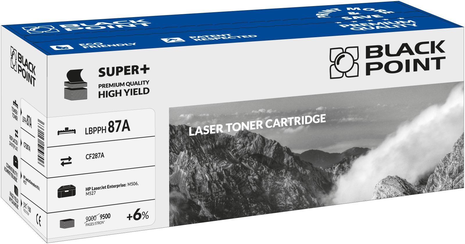 CMYK - Black Point toner LBPPH87A zastpuje HP CF287A, 9500 stron