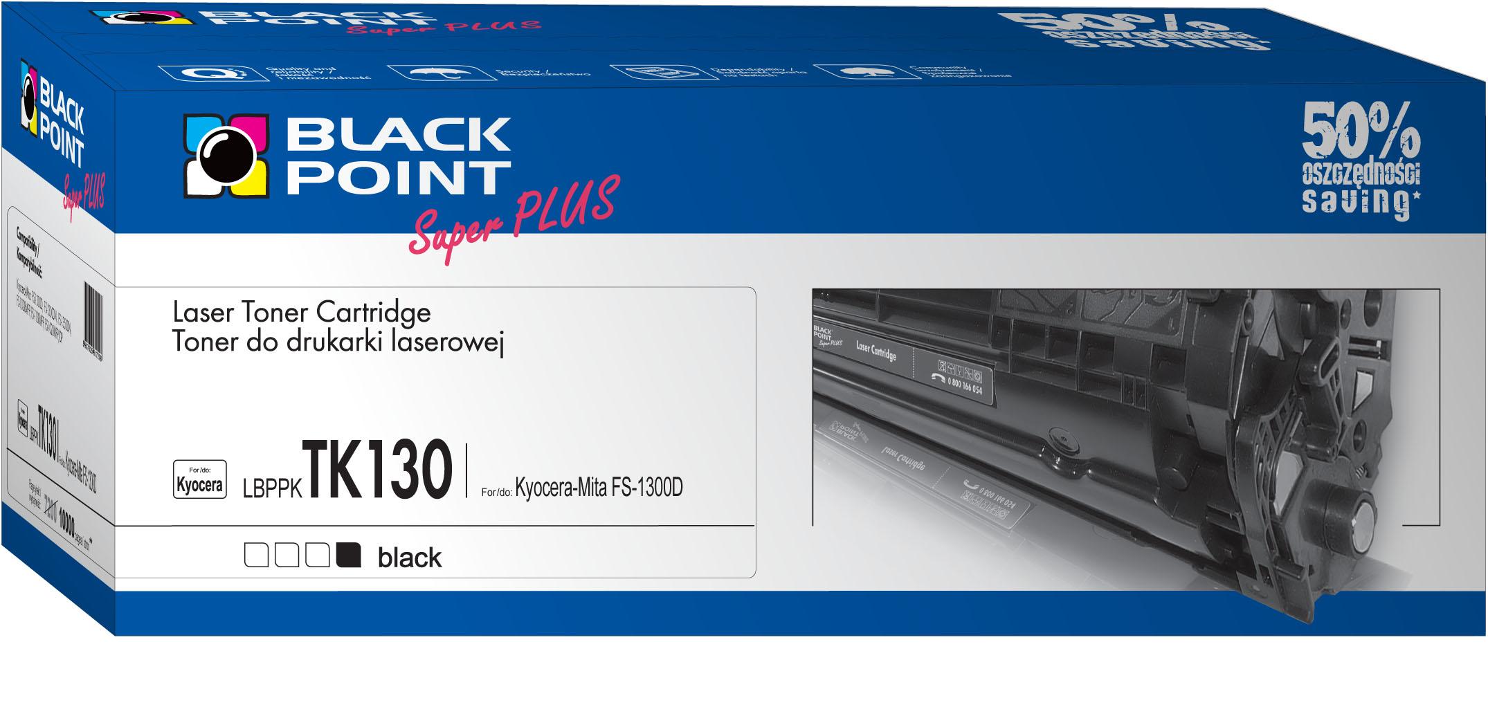 CMYK - Black Point toner LBPPKTK130 zastępuje Kyocera TK-130, 10000 stron