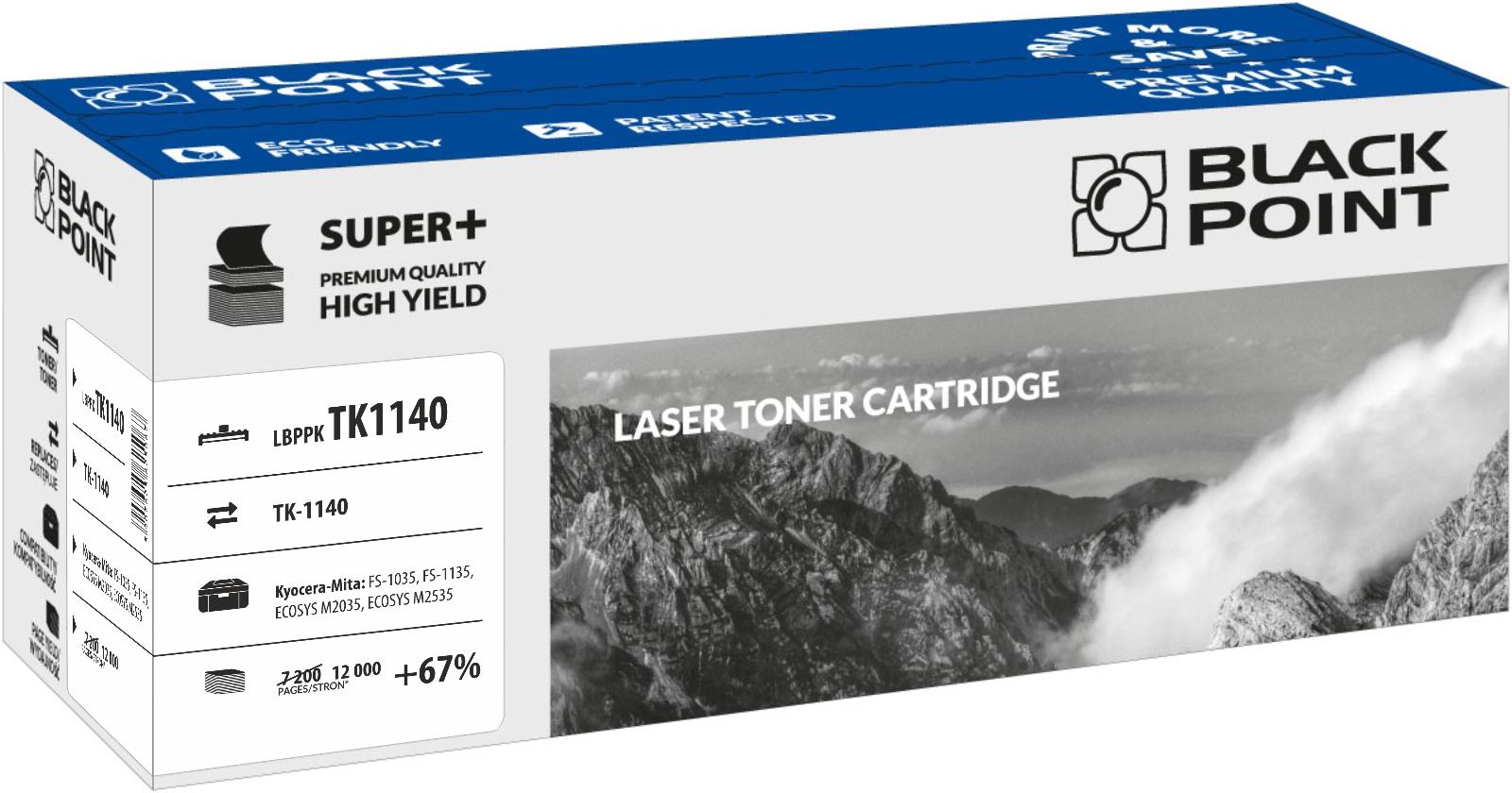 CMYK - Black Point toner LBPPKTK1140 zastpuje Kyocera TK-1140, 12000 stron