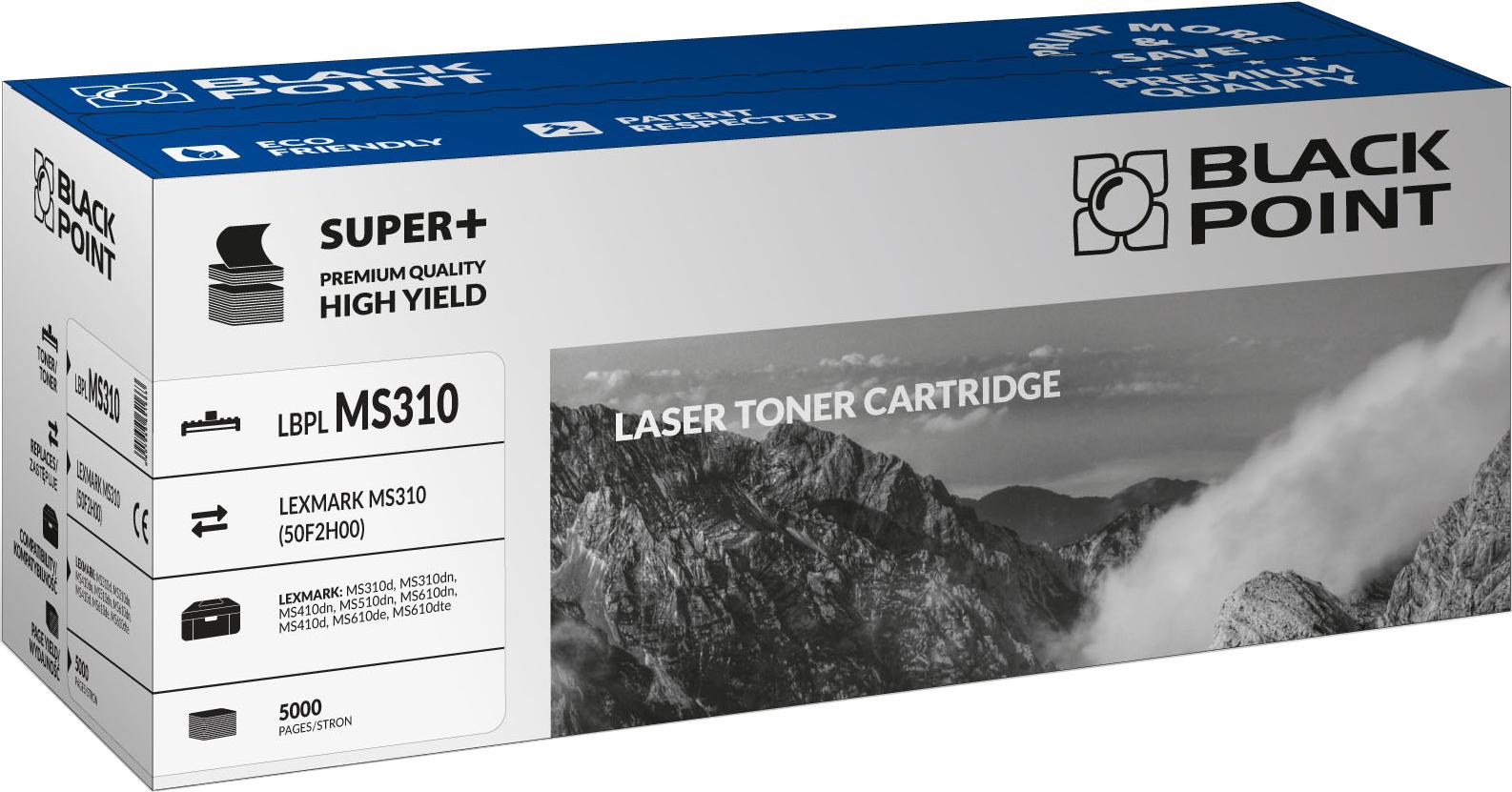 CMYK - Black Point toner LBPLMS310 zastpuje Lexmark 50F2H00, 5000 stron