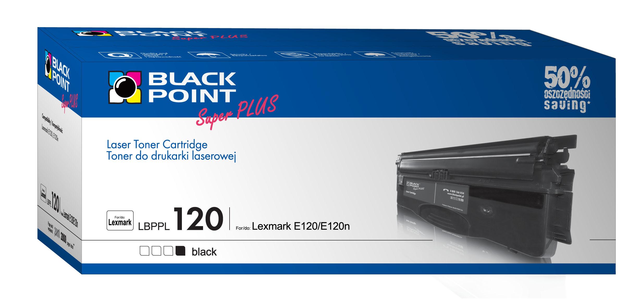 CMYK - Black Point toner LBPPL120 zastępuje Lexmark 12016SE, 2800 stron