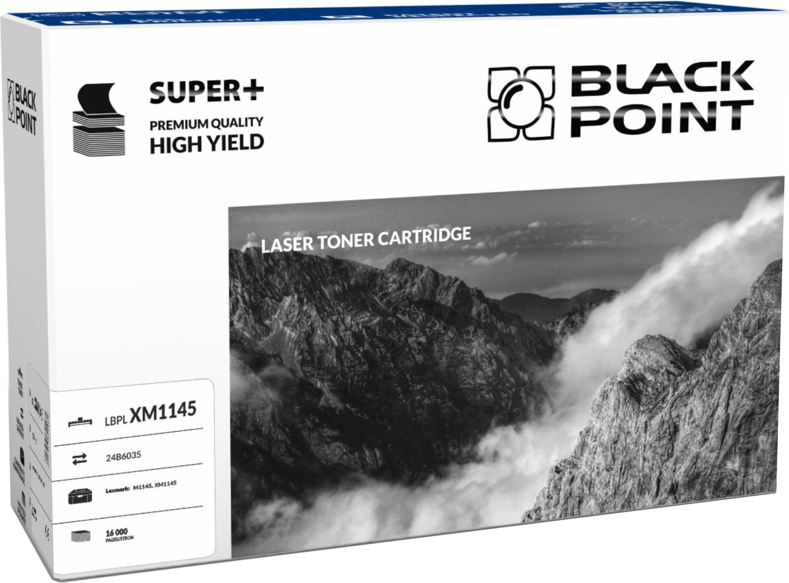 CMYK - Black Point toner LBPLXM1145 zastępuje Lexmark 24B6035, 16000 stron