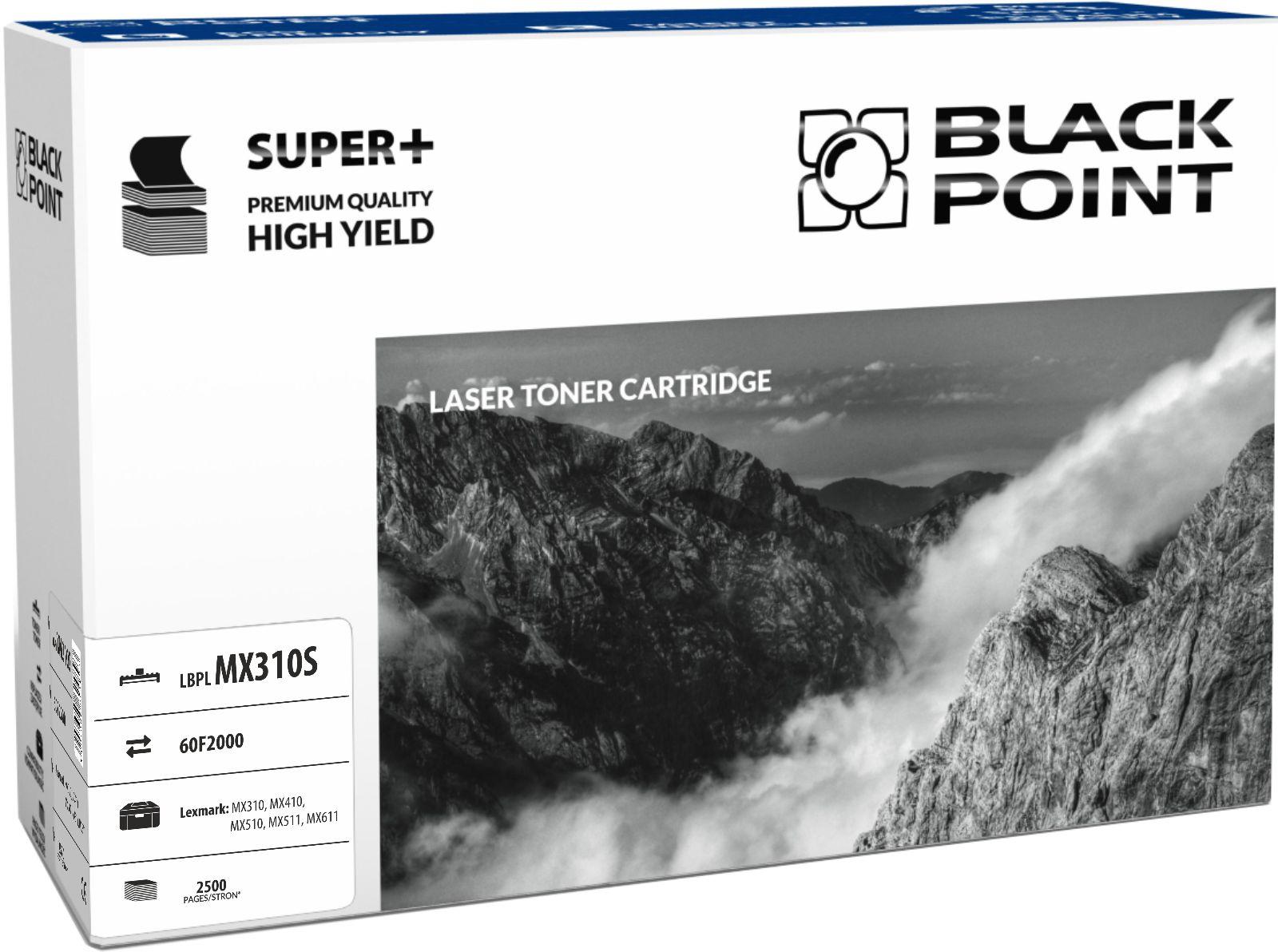 CMYK - Black Point toner LBPLMX310S zastępuje Lexmark 60F2000, 2500 stron