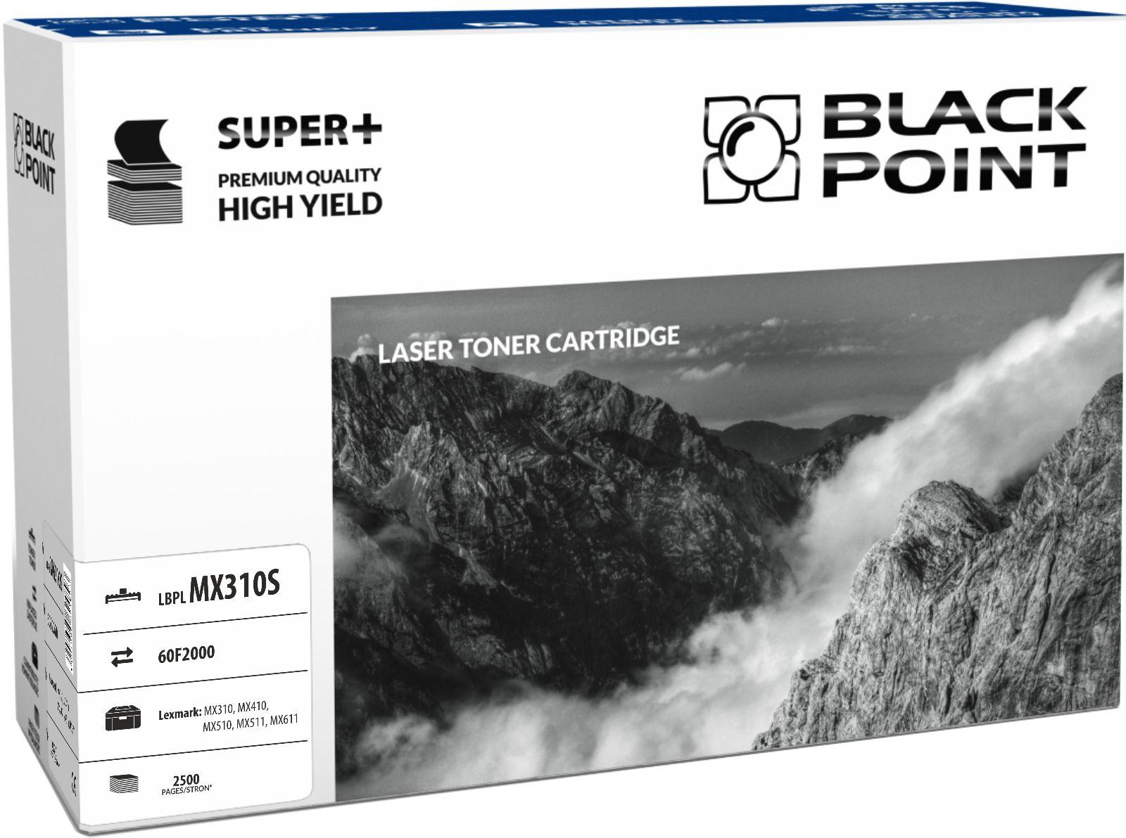 CMYK - Black Point toner LBPLMX310S zastpuje Lexmark 60F2000, 2500 stron