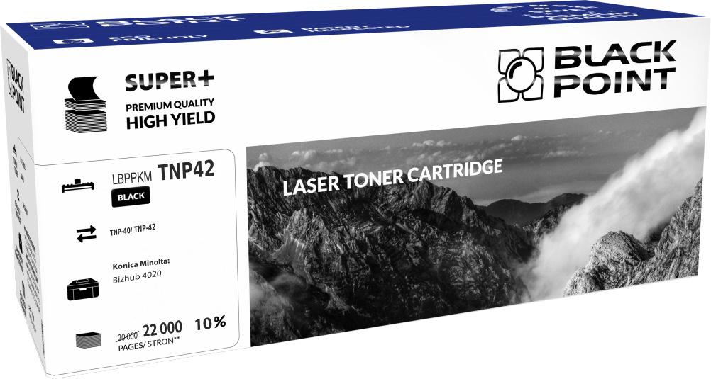 CMYK - Black Point toner LBPPKMTNP42 zastpuje Minolta TNP-40 / TNP-42, 25000 stron