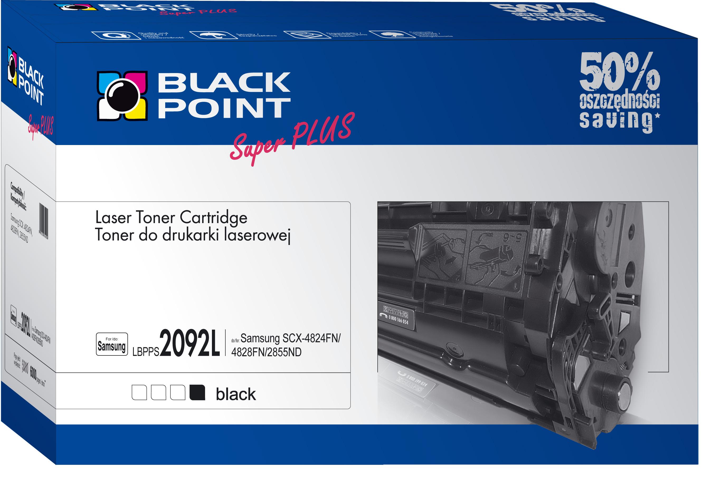 CMYK - Black Point toner LBPPS2092L zastępuje Samsung MLT-D2092L, 6000 stron