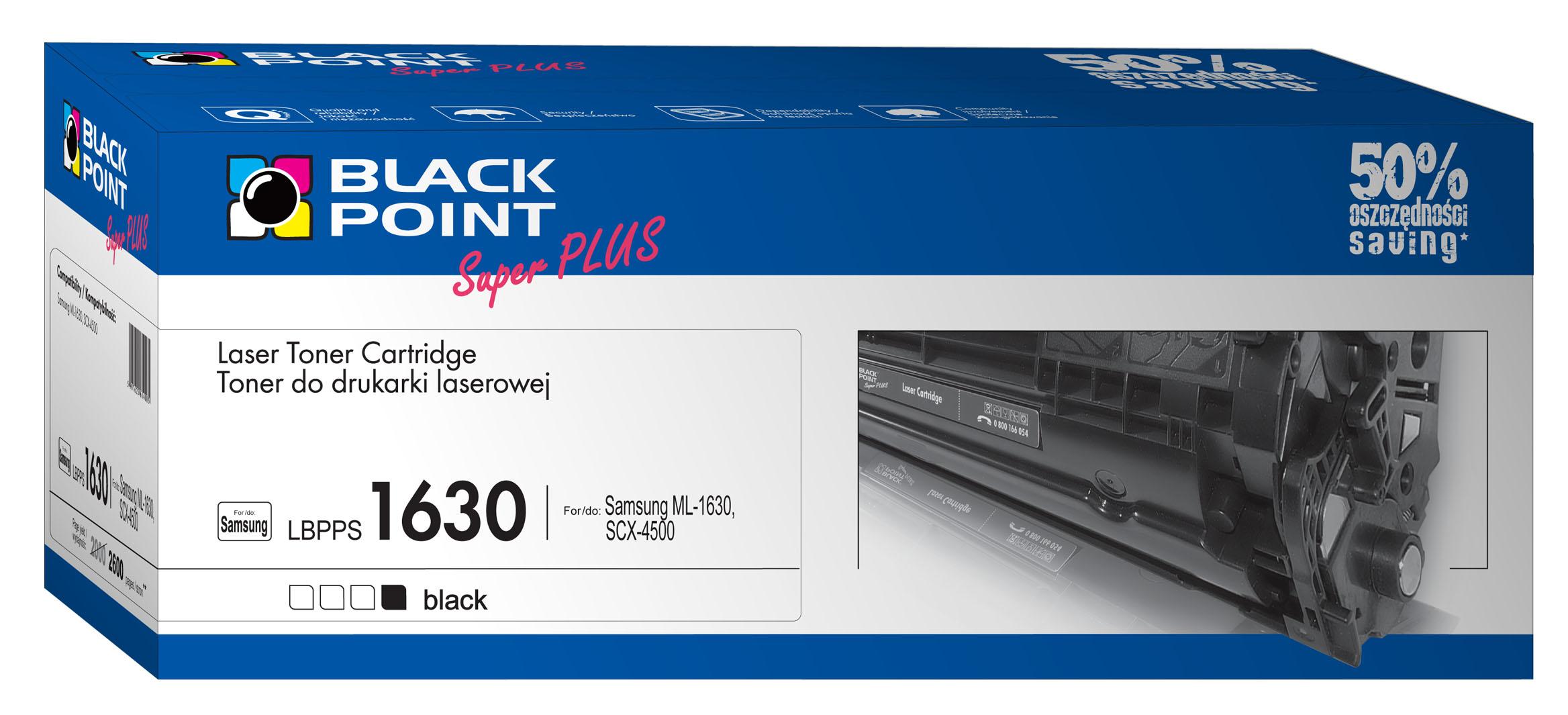 CMYK - Black Point toner LBPPS1630 zastpuje Samsung ML-1630A, 2600 stron