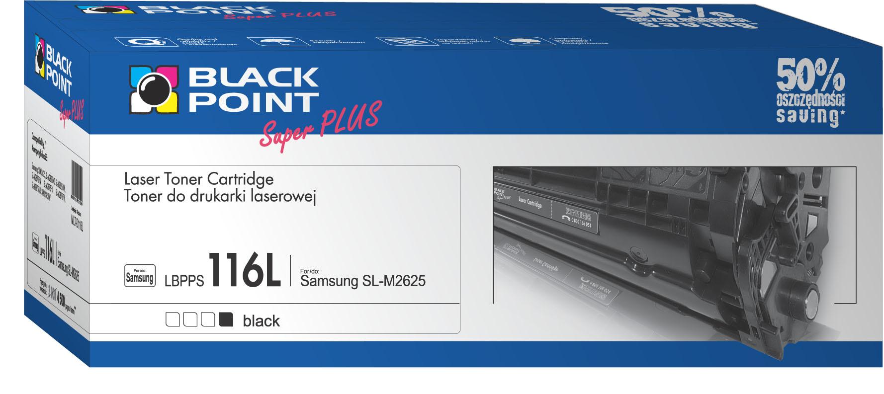 CMYK - Black Point toner LBPPS116L zastpuje Samsung MLT-D116L, 3200 stron