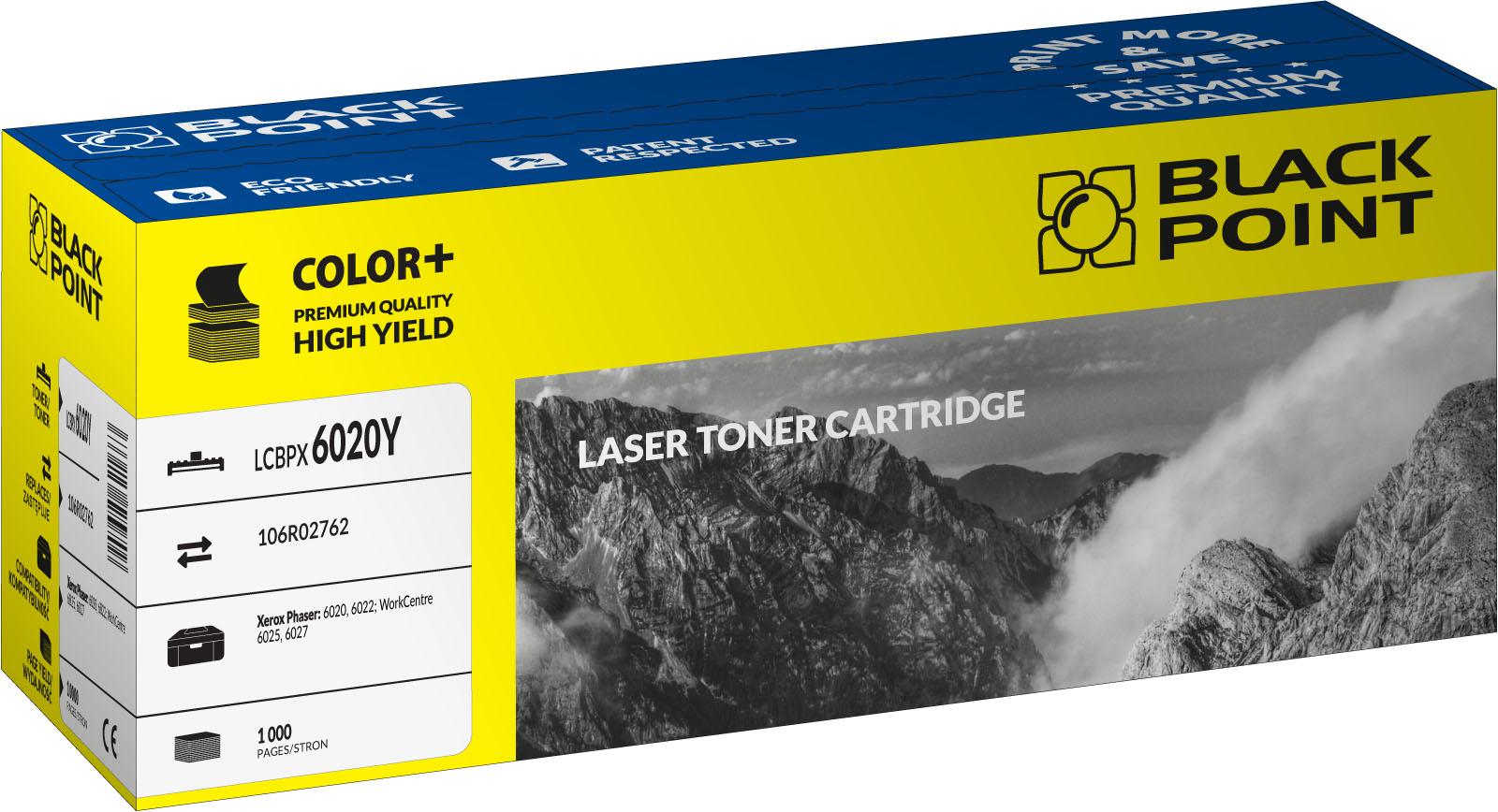 CMYK - Black Point toner LCBPX6020Y zastpuje Xerox 106R02762, ty