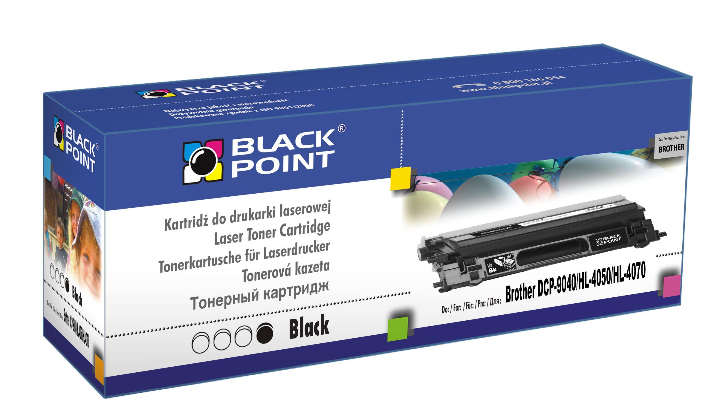 CMYK - Black Point toner LCBPBTN135BK zastpuje Brother TN-135BK / TN-130BK, czarny