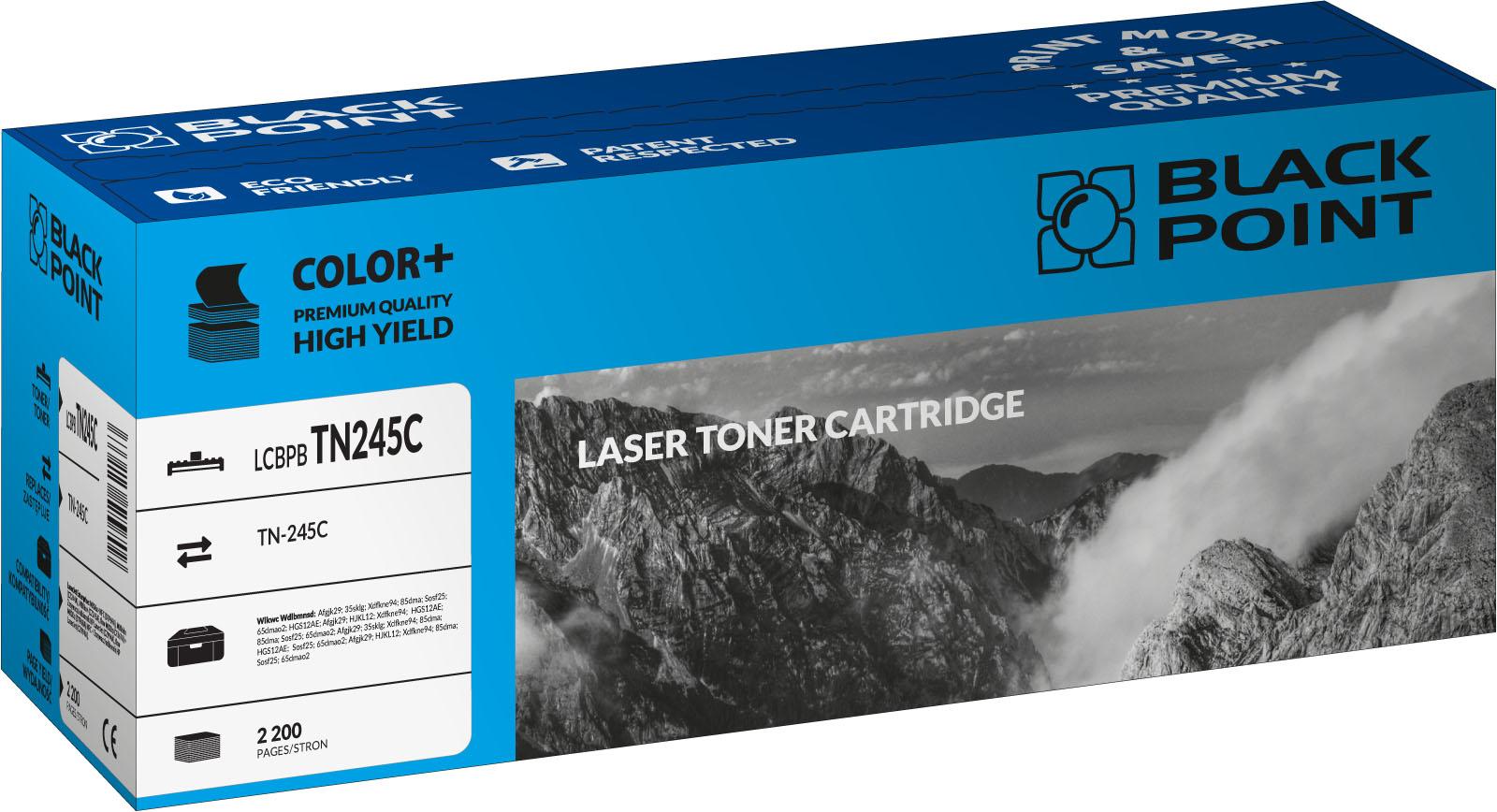 CMYK - Black Point toner LCBPBTN245C zastpuje Brother TN-245C, niebieski