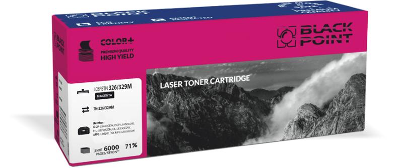 CMYK - Black Point toner LCBPBTN326/329M zastpuje Brother TN-326M / TN-329M, czerwony