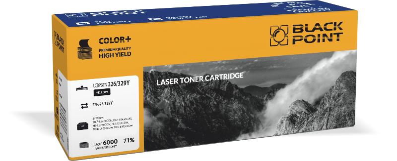 CMYK - Black Point toner LCBPBTN326/329Y zastpuje Brother TN-326Y / TN-329Y, ty