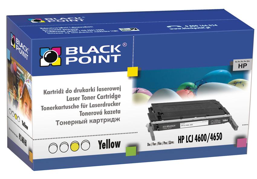 CMYK - Black Point toner LCBPH4600Y zastpuje HP C9722A, ty