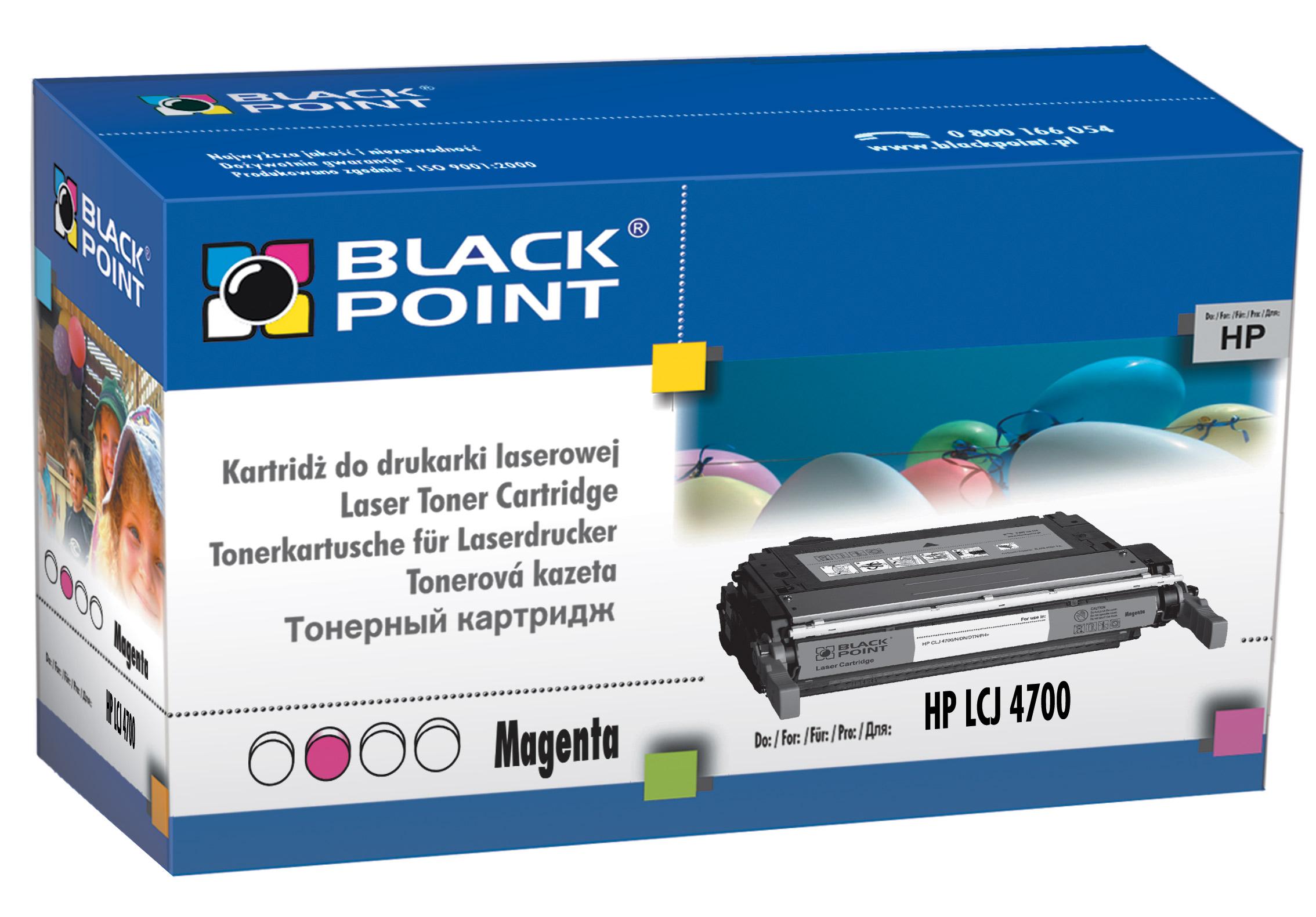 CMYK - Black Point toner LCBPH4700M zastpuje HP Q5953A, czerwony