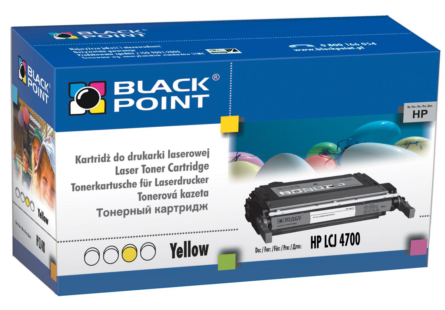 CMYK - Black Point toner LCBPH4700Y zastpuje HP Q5952A, ty
