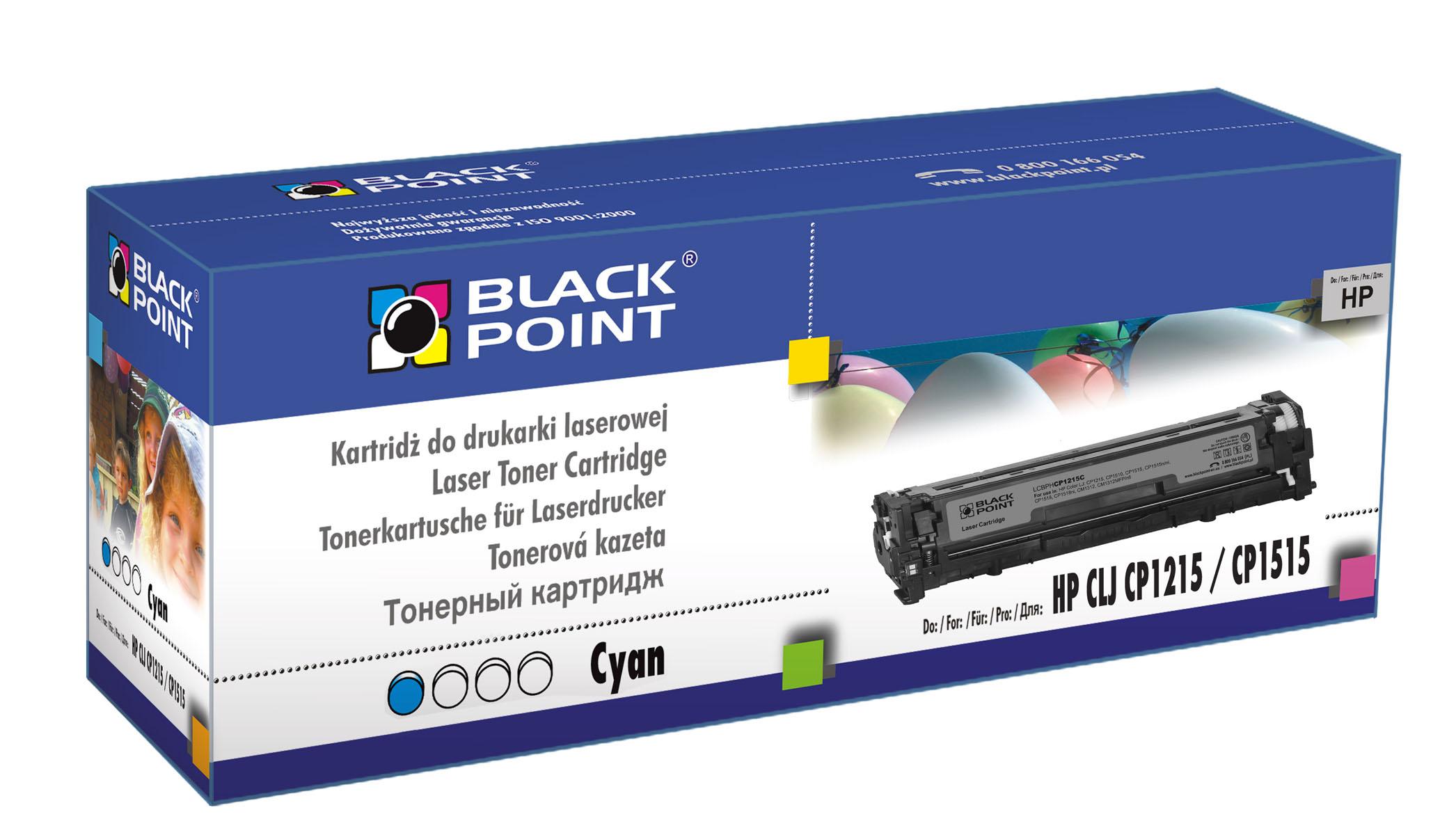 CMYK - Black Point toner LCBPHCP1215C zastpuje HP CB541A / CRG-716C, niebieski