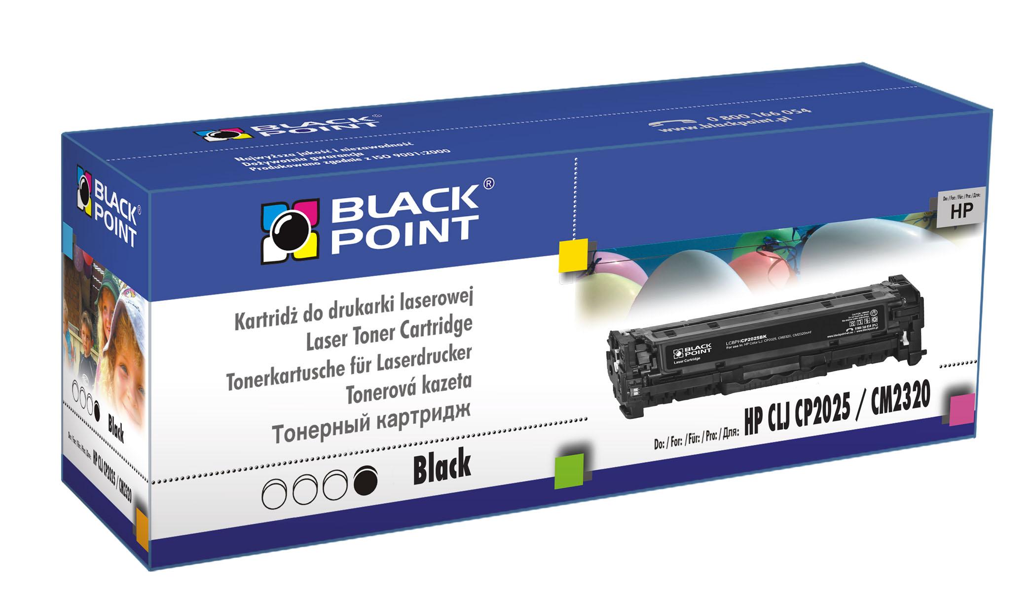 CMYK - Black Point toner LCBPHCP2025BK zastpuje HP CC530A / CRG-718B, czarny