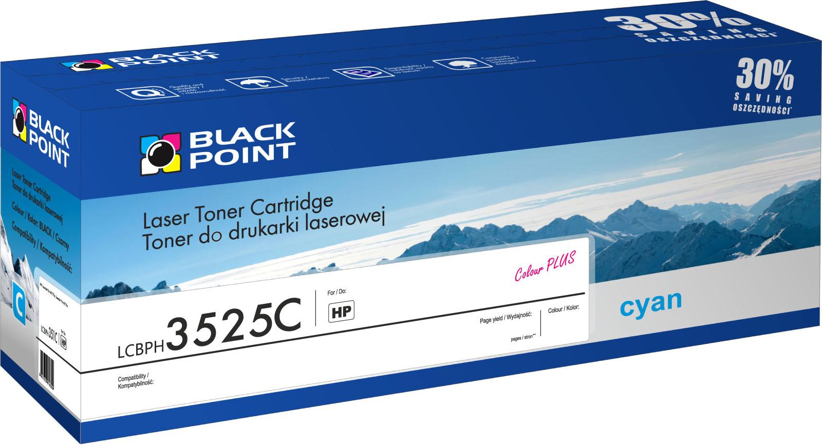 CMYK - Black Point toner LCBPHCP3525C zastpuje HP CE251A, niebieski