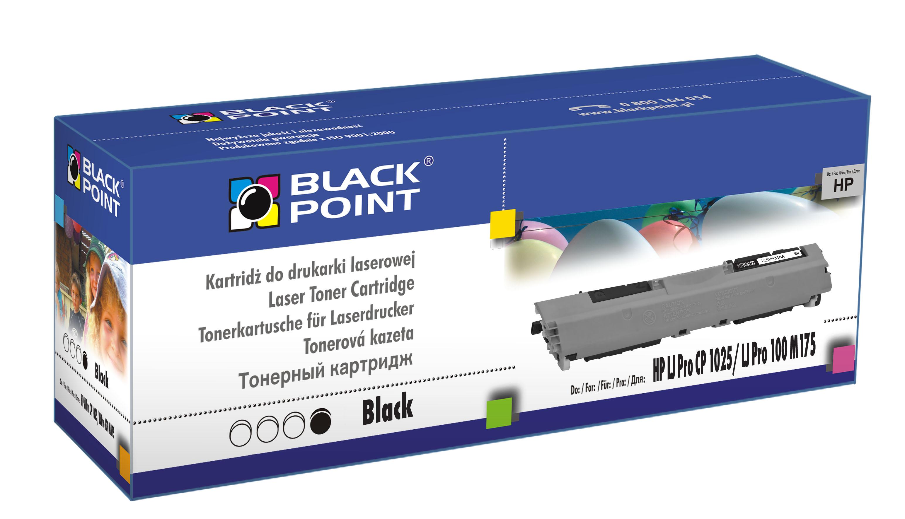 CMYK - Black Point toner LCBPH310BK zastpuje HP CE310A / CRG-729B, czarny