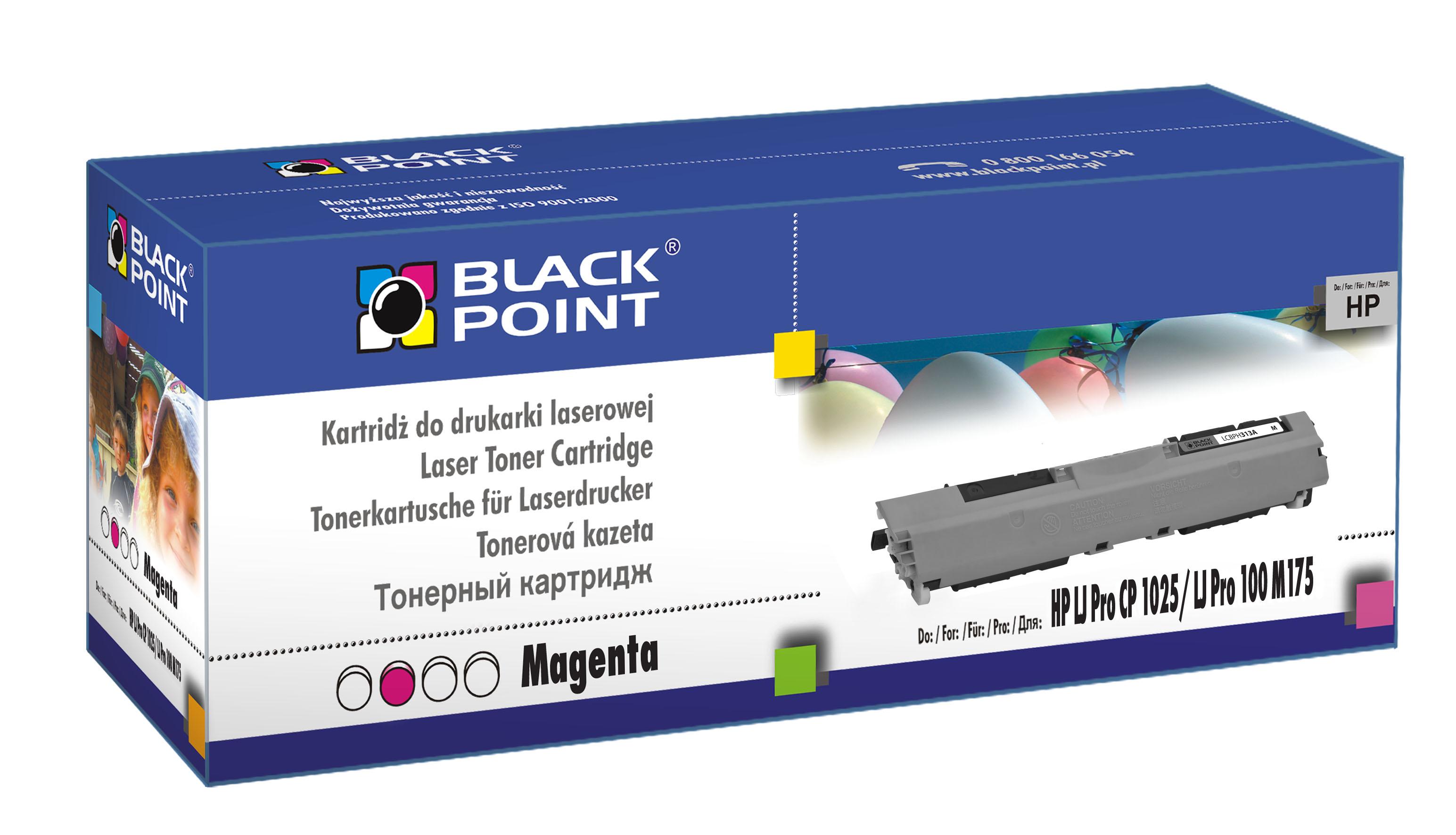 CMYK - Black Point toner LCBPH313M zastpuje HP CE313A / CRG-729M, czerwony