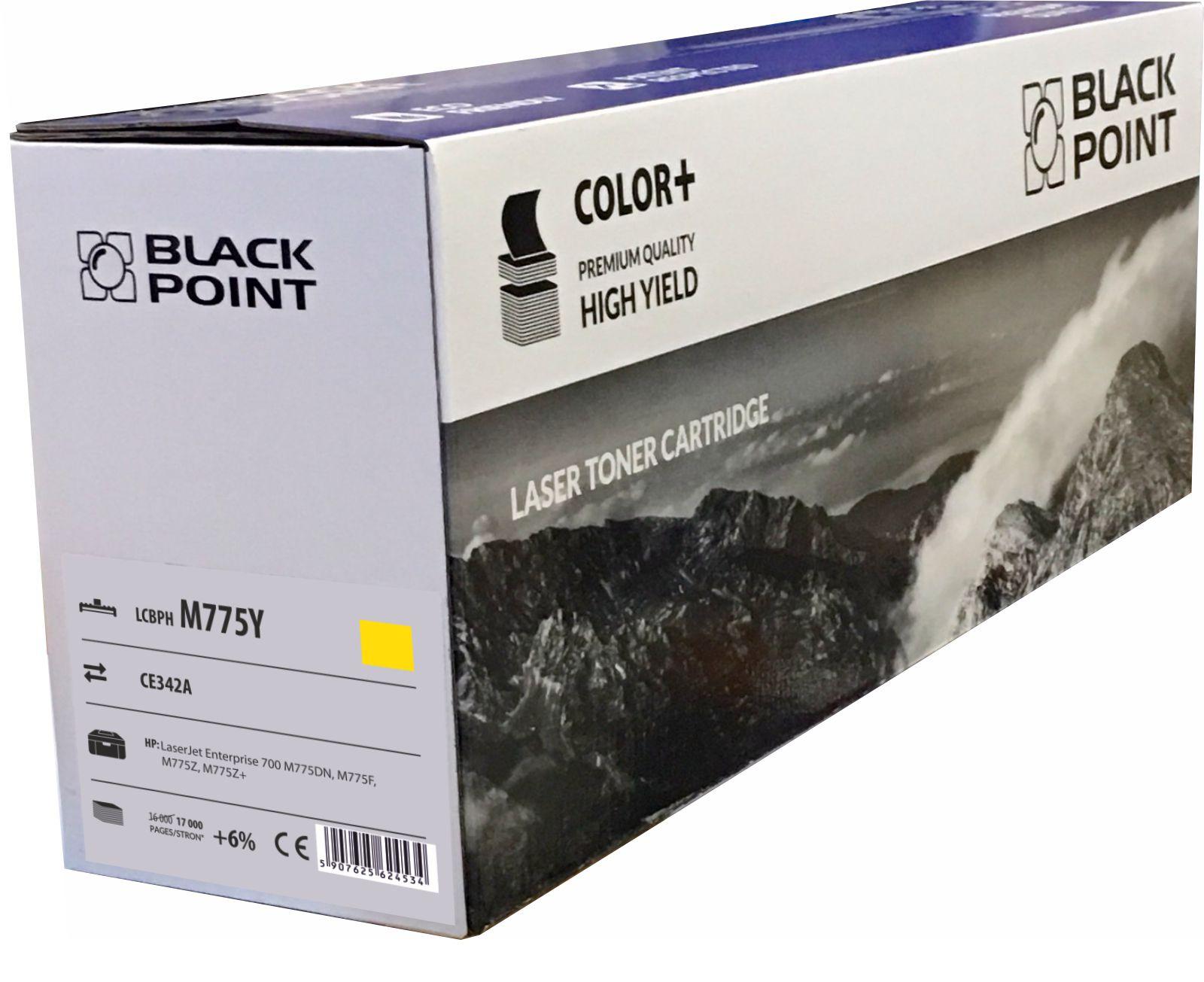 CMYK - Black Point toner LCBPM775Y zastpuje HP CE342A, ty
