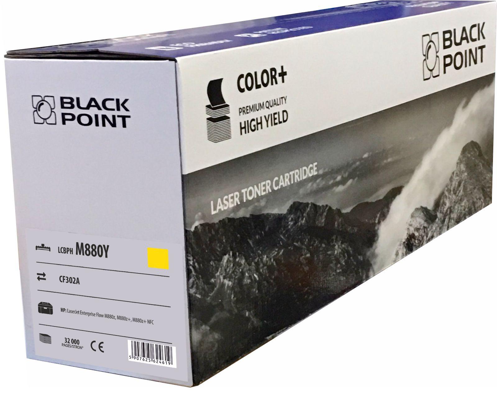 CMYK - Black Point toner LCBPM880Y zastpuje HP CF302A, ty
