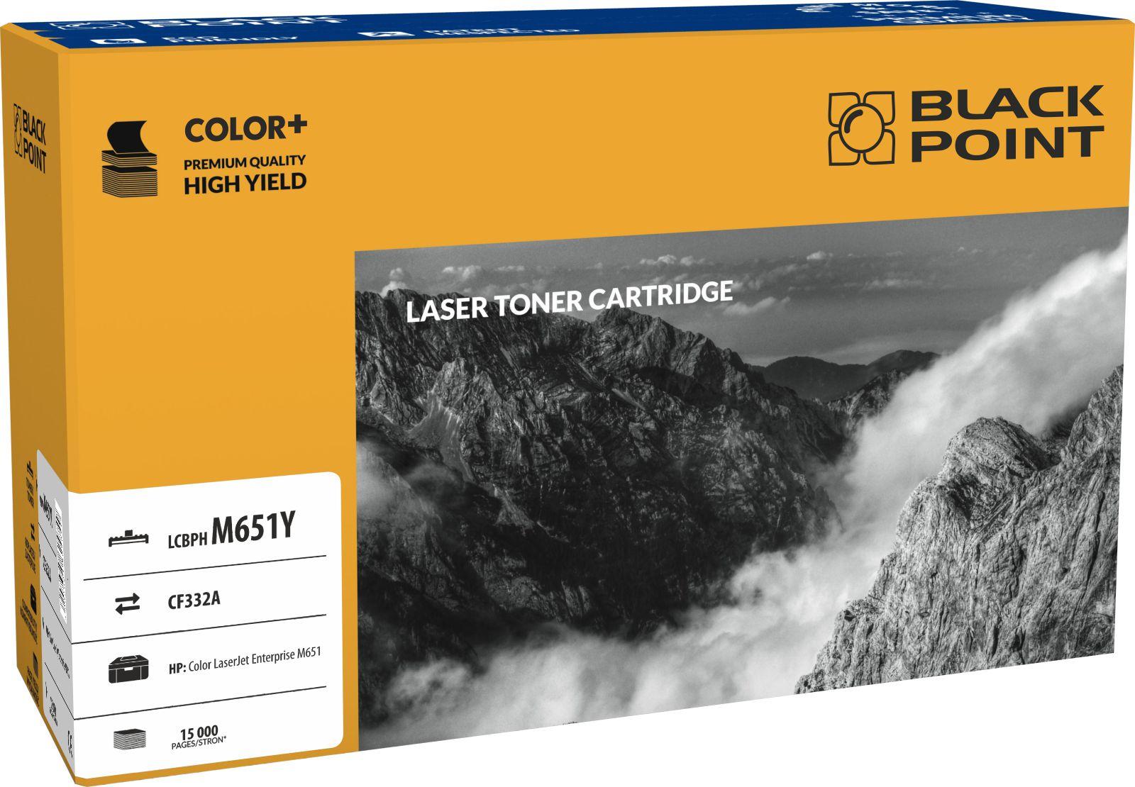 CMYK - Black Point toner LCBPM651Y zastpuje HP CF332A, ty
