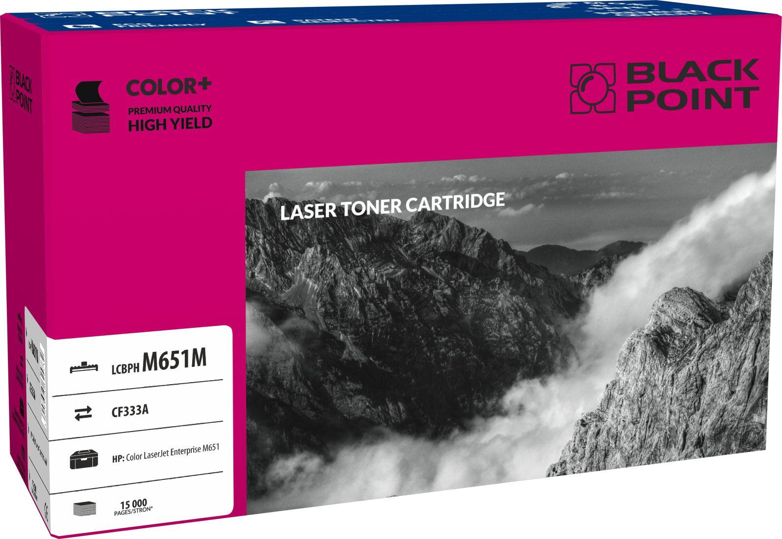 CMYK - Black Point toner LCBPM651M zastpuje HP CF333A, czerwony
