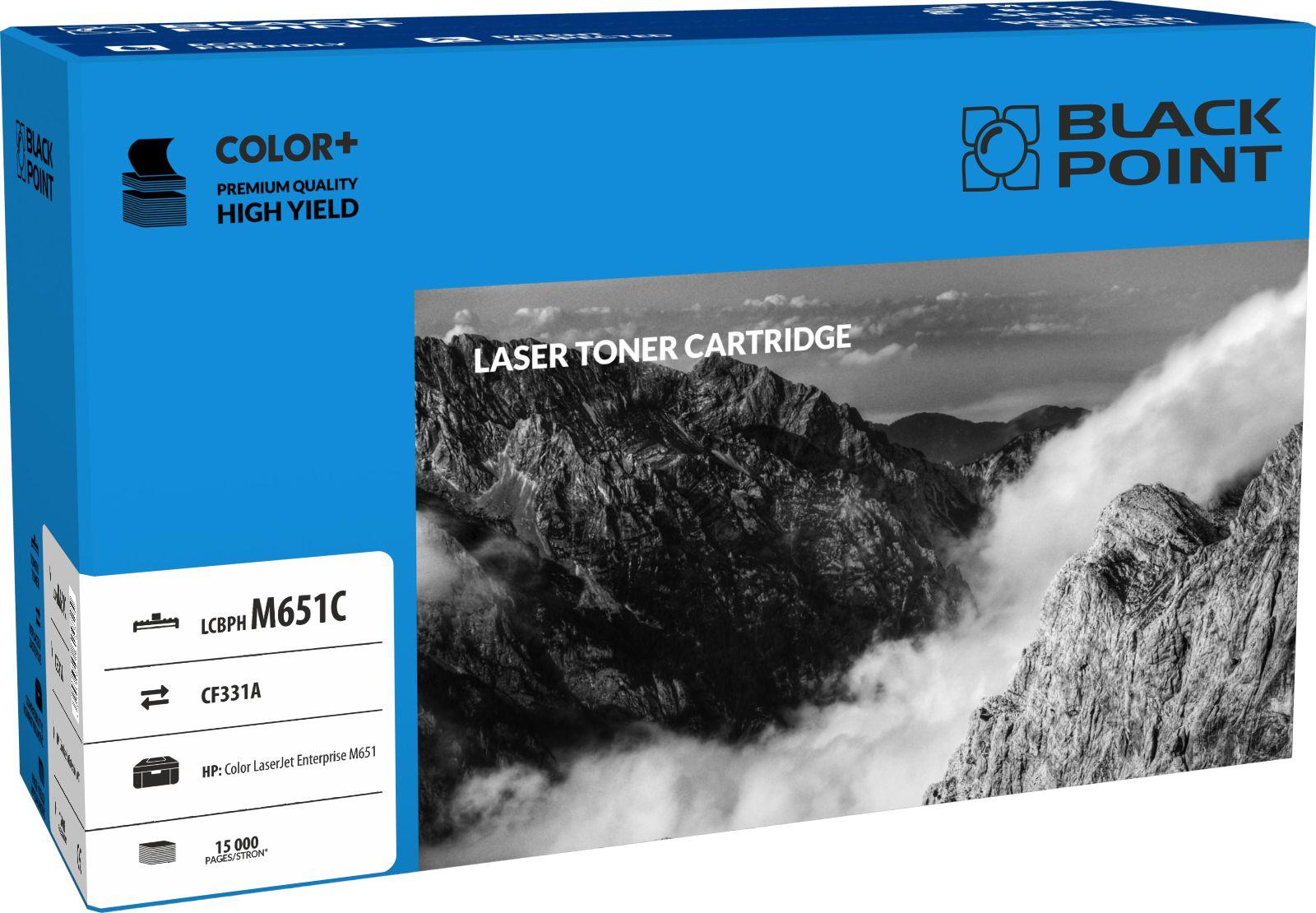 CMYK - Black Point toner LCBPM651C zastpuje HP CF331A, niebieski
