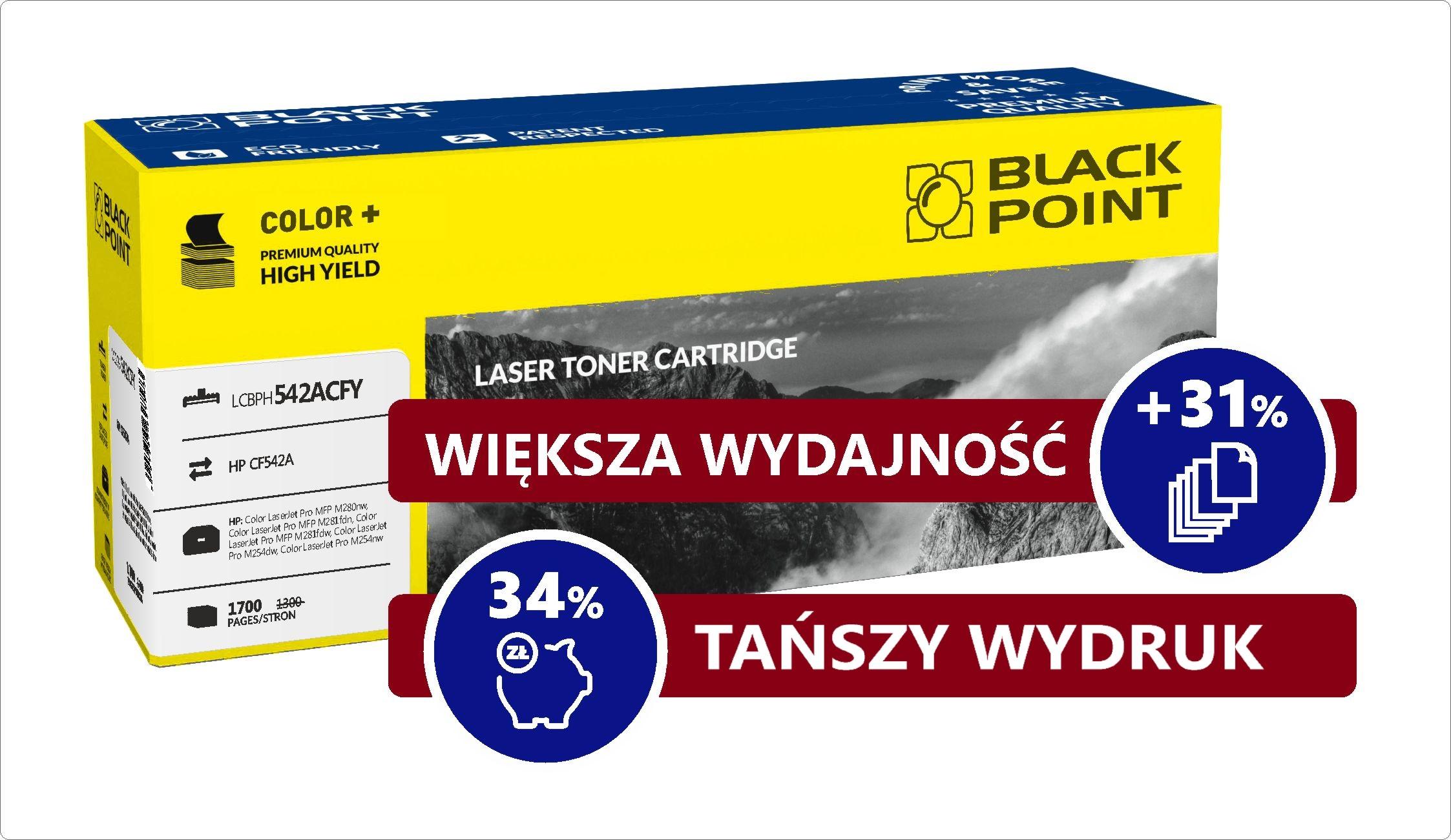 CMYK - [LCBPH542ACFY] Toner Black Point Color (HP CF542A) yellow