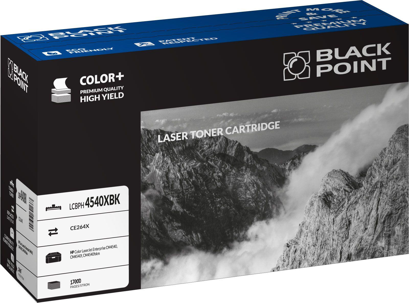 CMYK -  Black Point toner LCBPH4540XBK zastępuje HP CE264X, czarny