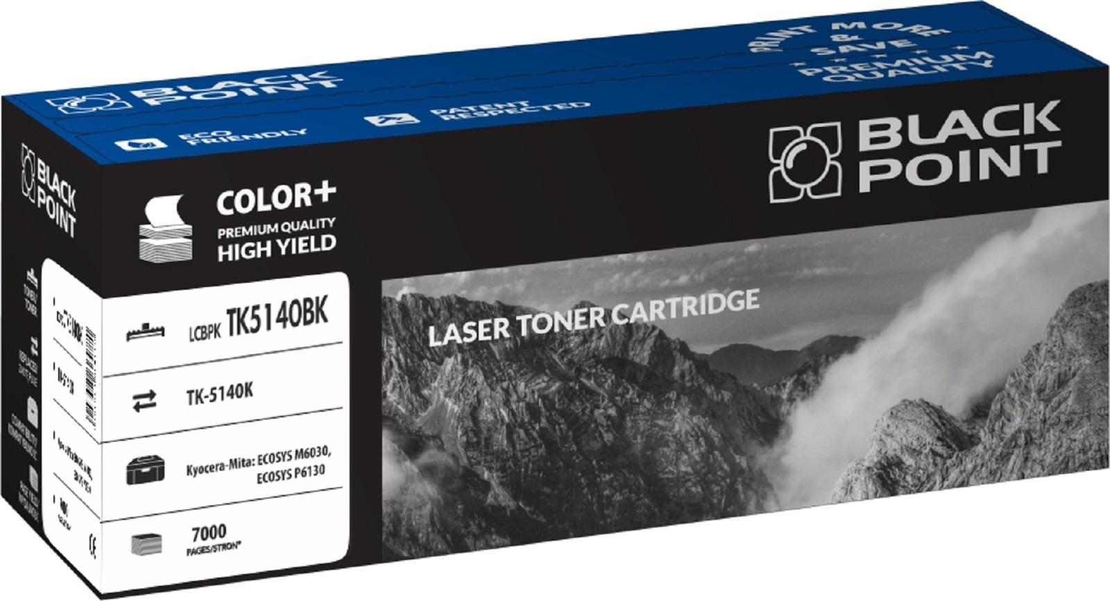 CMYK - Black Point toner LCBPKTK5140BK zastpuje Kyocera TK-5140K, czarny
