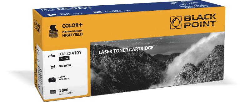 CMYK - Black Point toner LCBPLCX410Y zastpuje Lexmark 80C2HY0, ty