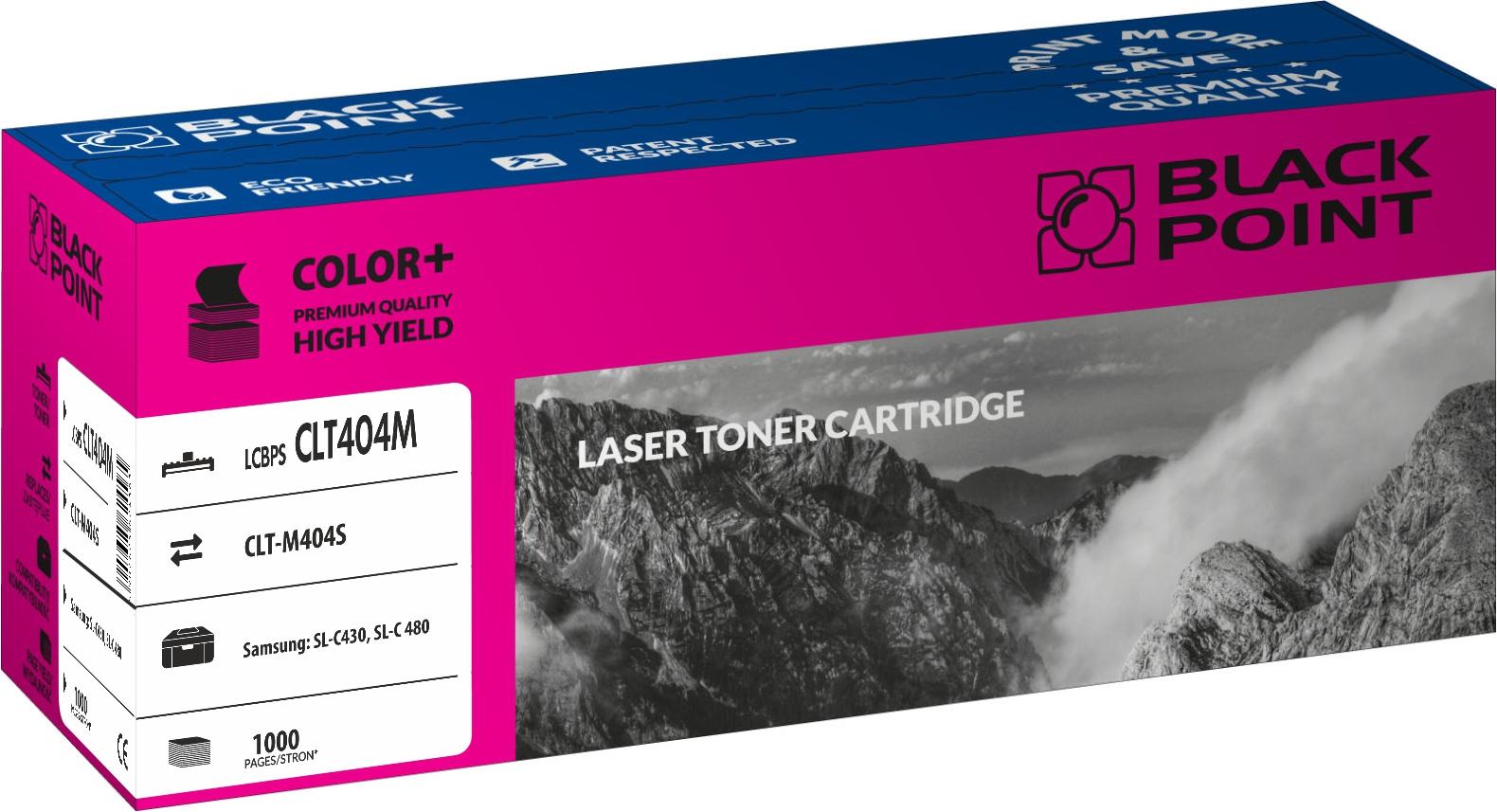 CMYK - Black Point toner LCBPSCLT404M zastpuje Samsung CLT-M404S, czerwony