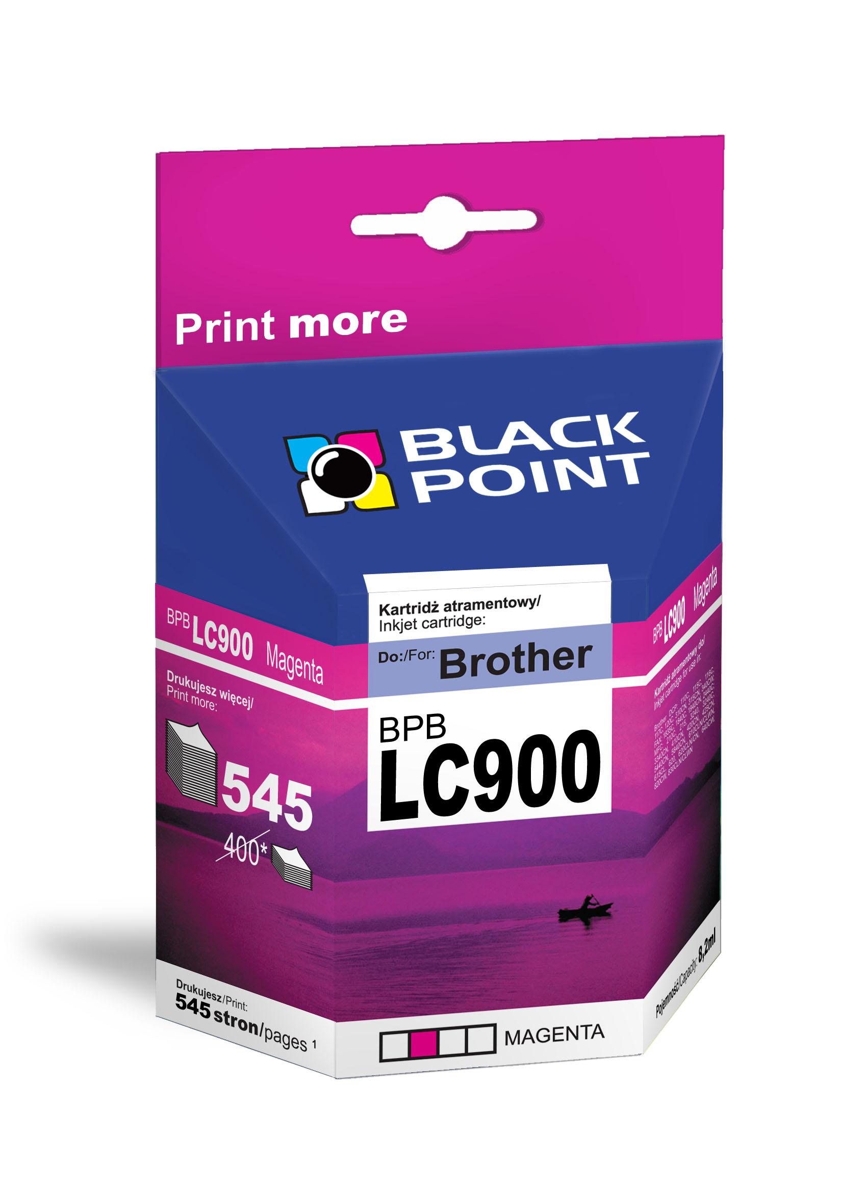 CMYK - Black Point tusz BPBLC900M zastpuje Brother LC900M, czerwony